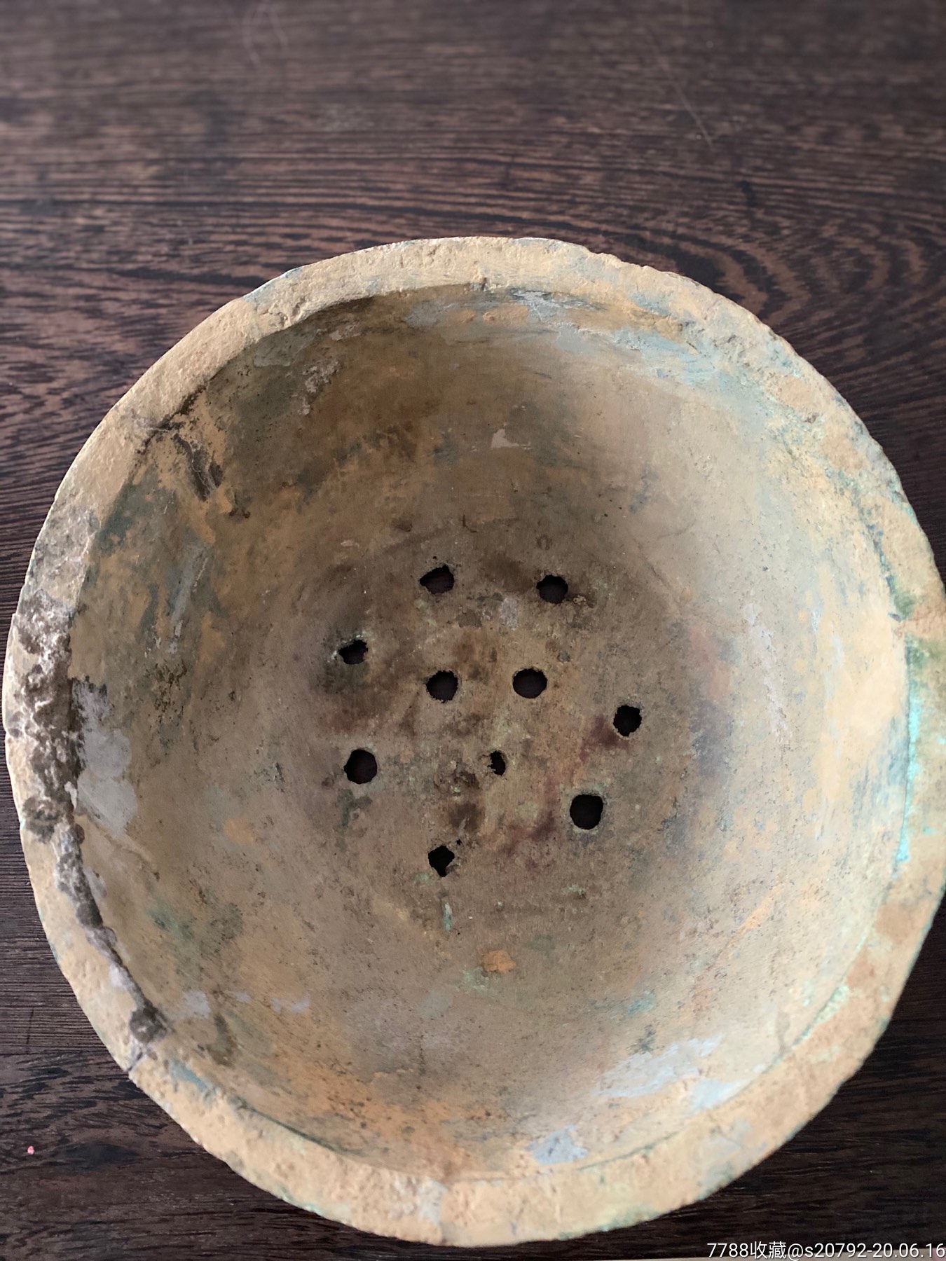 汉代铜蒸锅22/10,修过