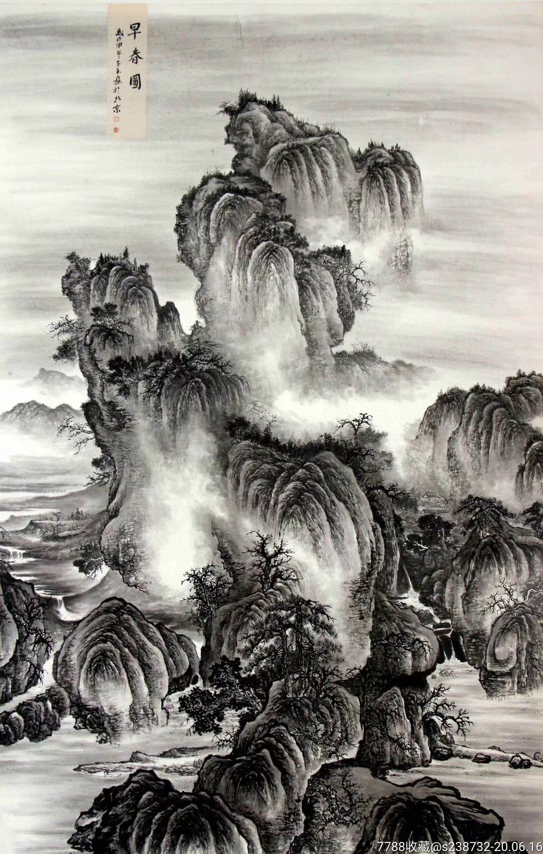 青年实力派画家谢德全参展精品《早春图》 收藏 价格