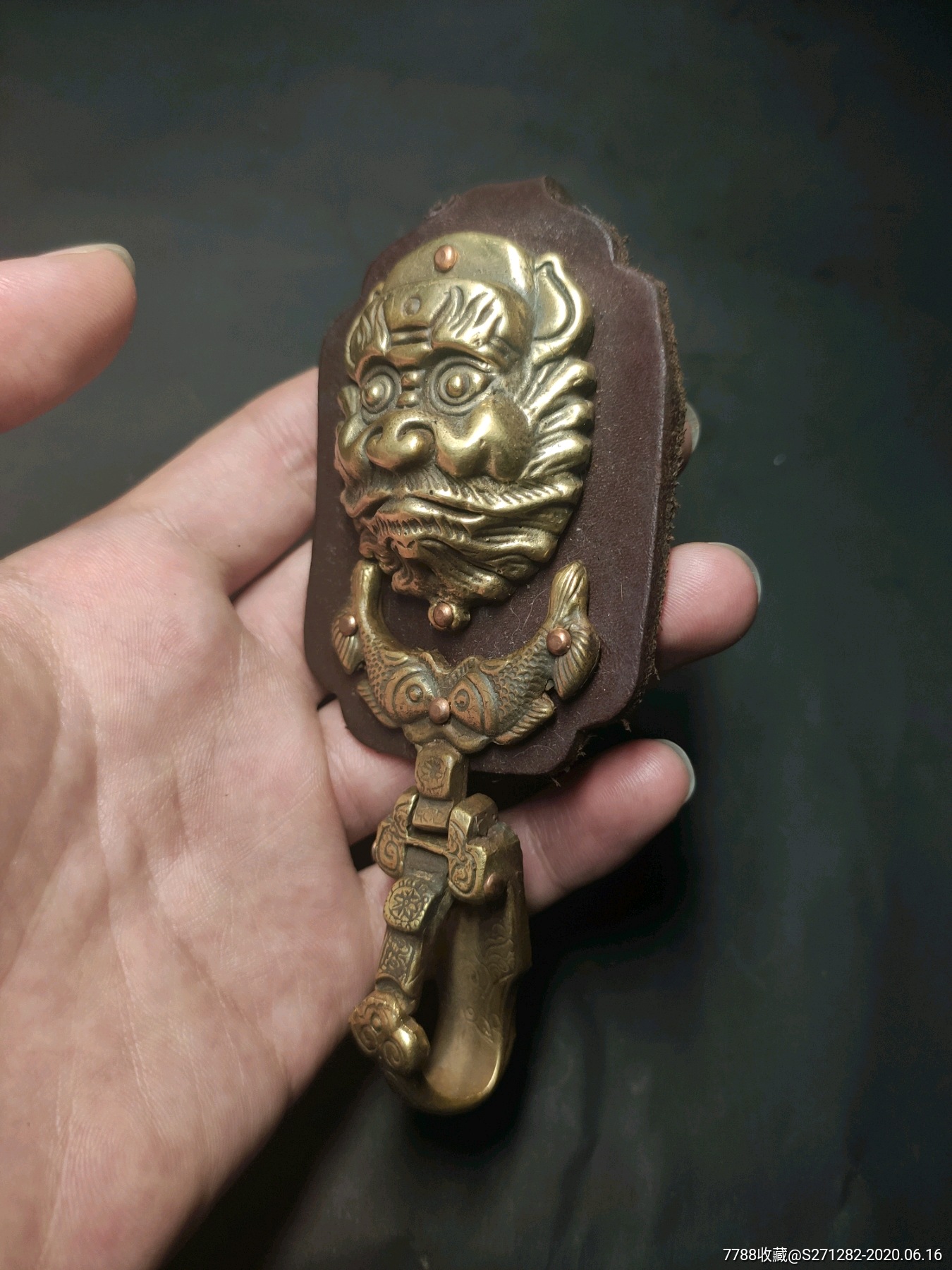 鎏金铜皮带扣