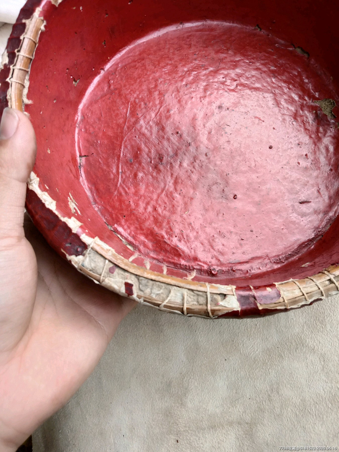 老漆器针线盒彝族漆器漆盒手工制作民俗老物件