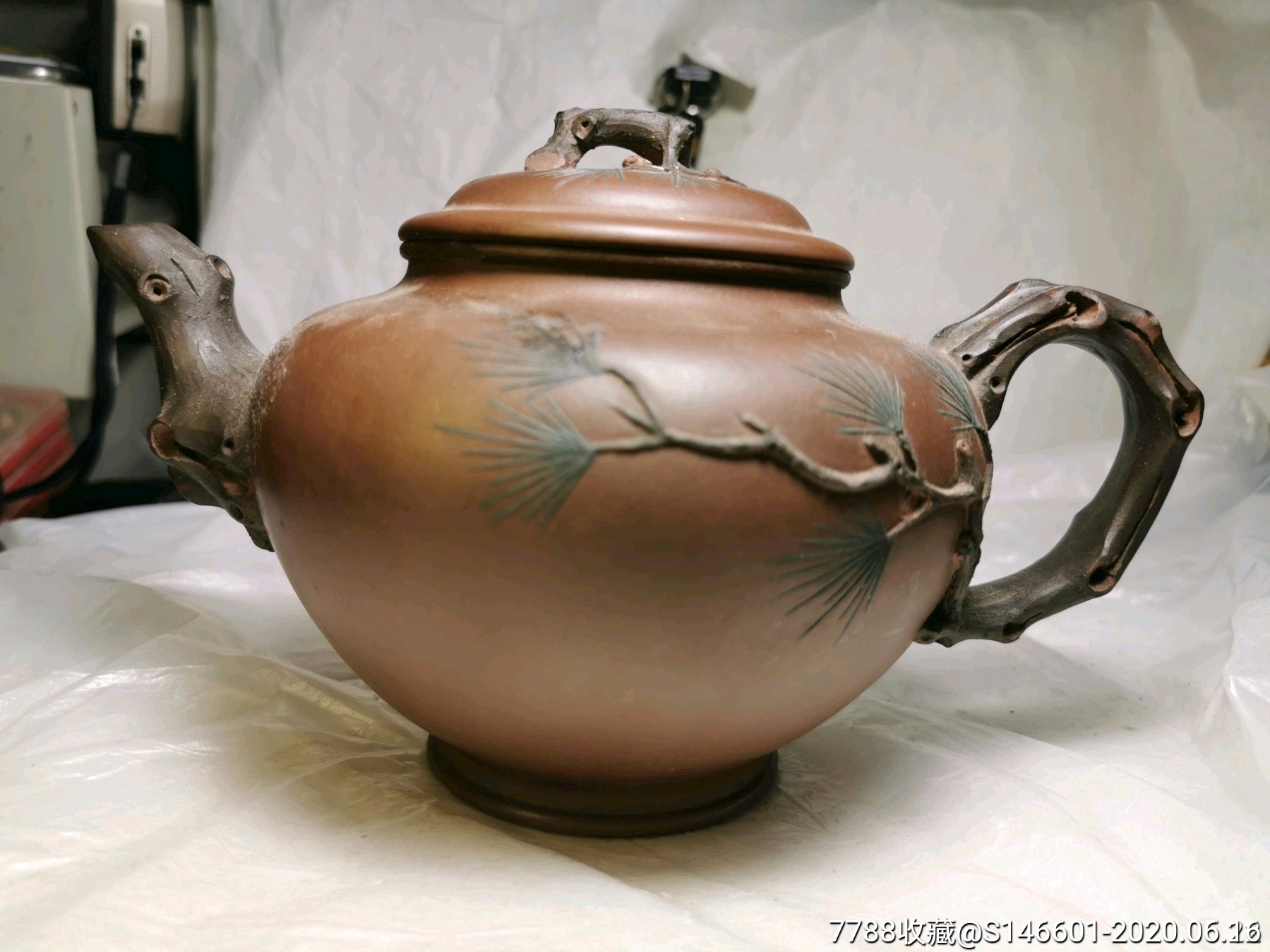 建国初紫砂大师芹仙款紫砂壶!做功精致包老包真!