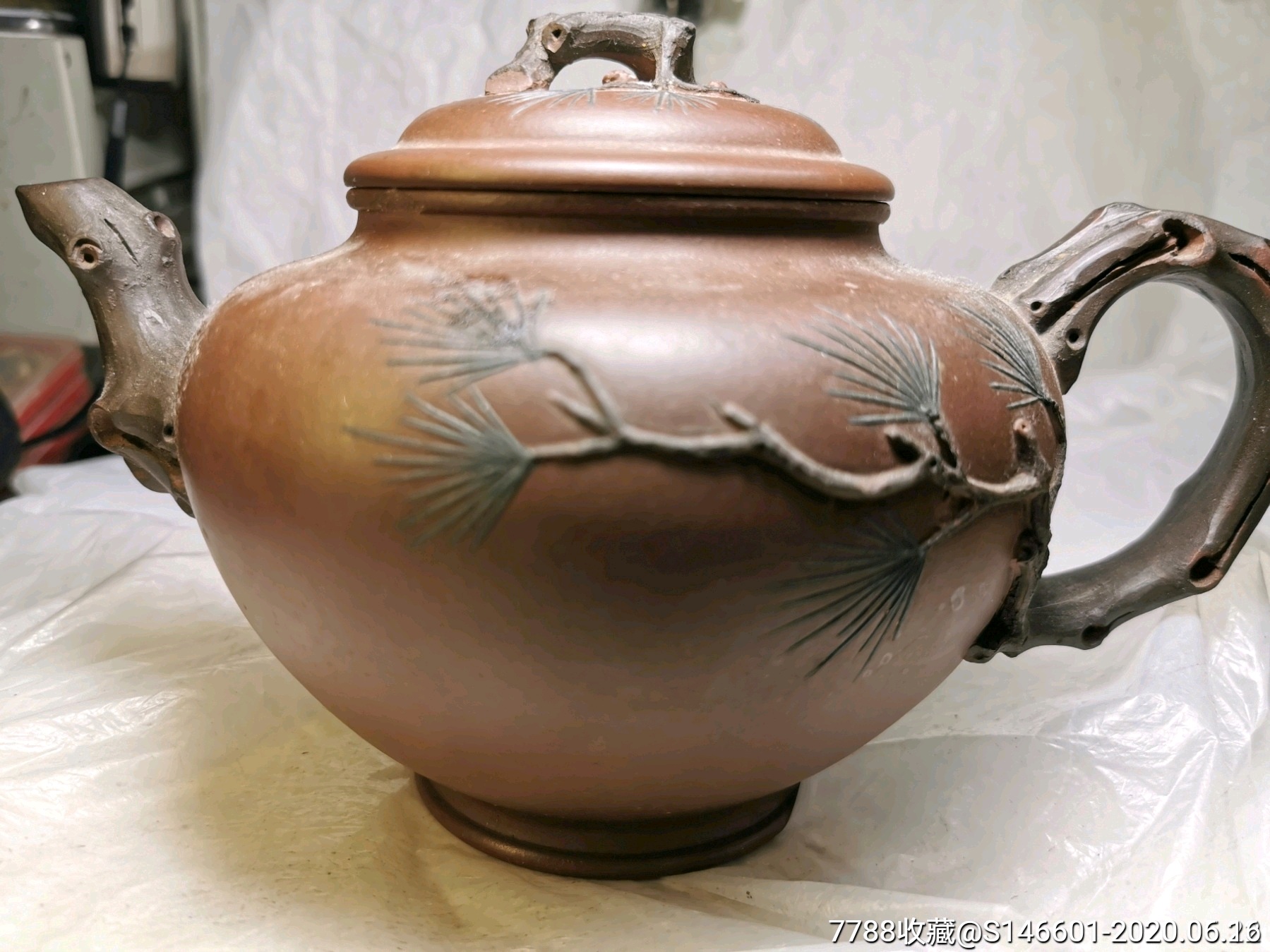 建国初紫砂大师芹仙款紫砂壶!做功精致包老包真!