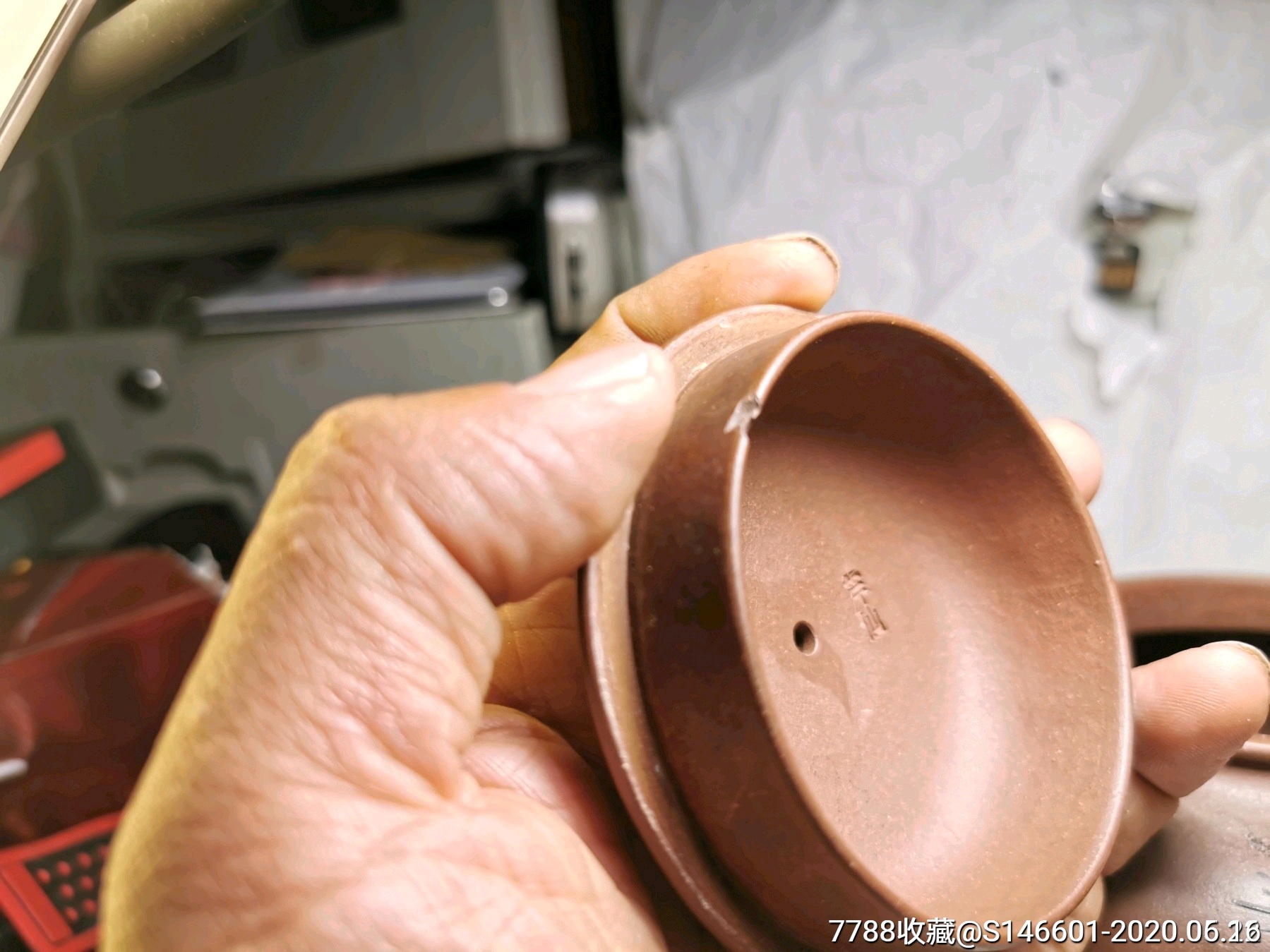 建国初紫砂大师芹仙款紫砂壶!做功精致包老包真!