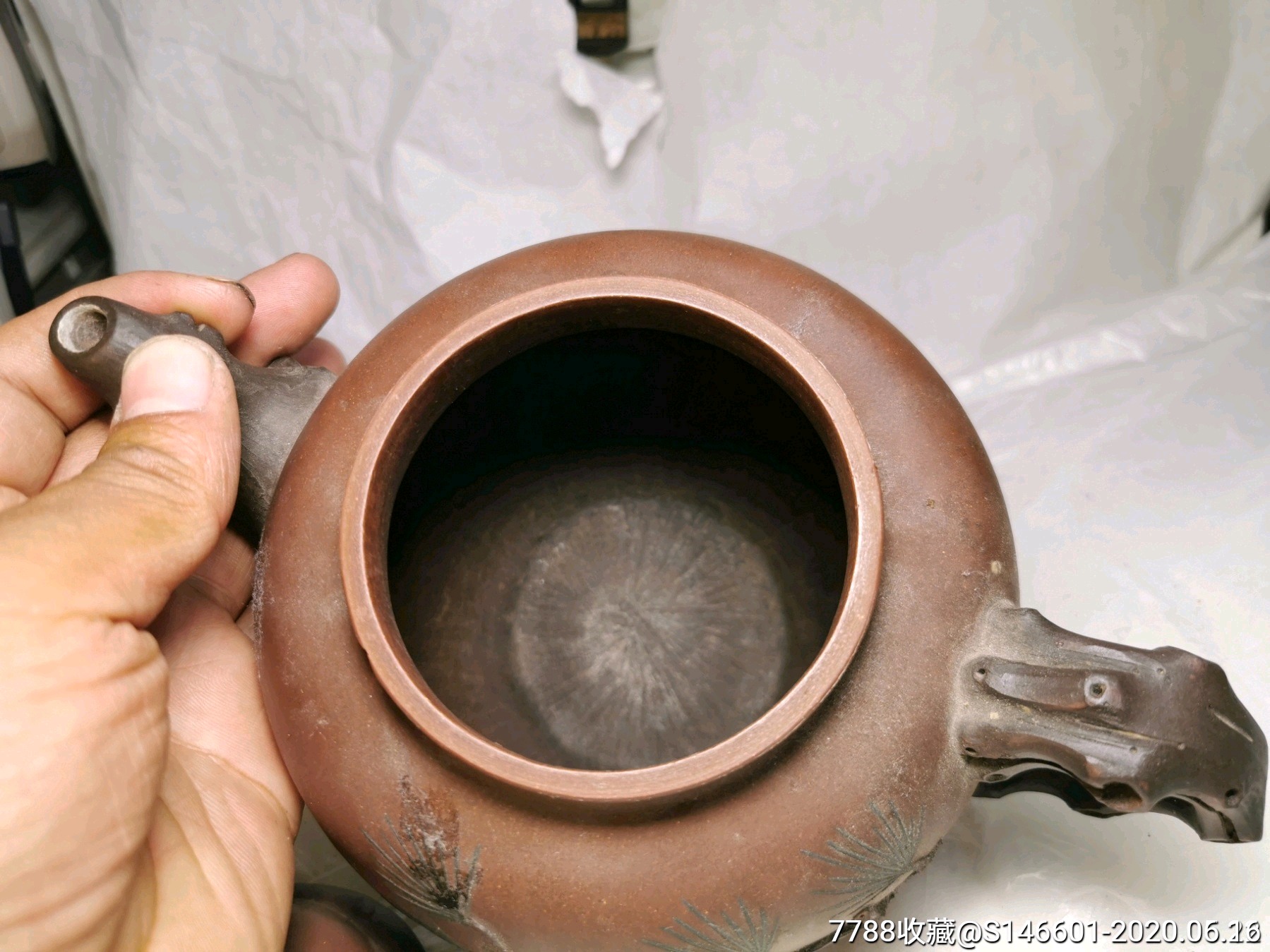 建国初紫砂大师芹仙款紫砂壶!做功精致包老包真!