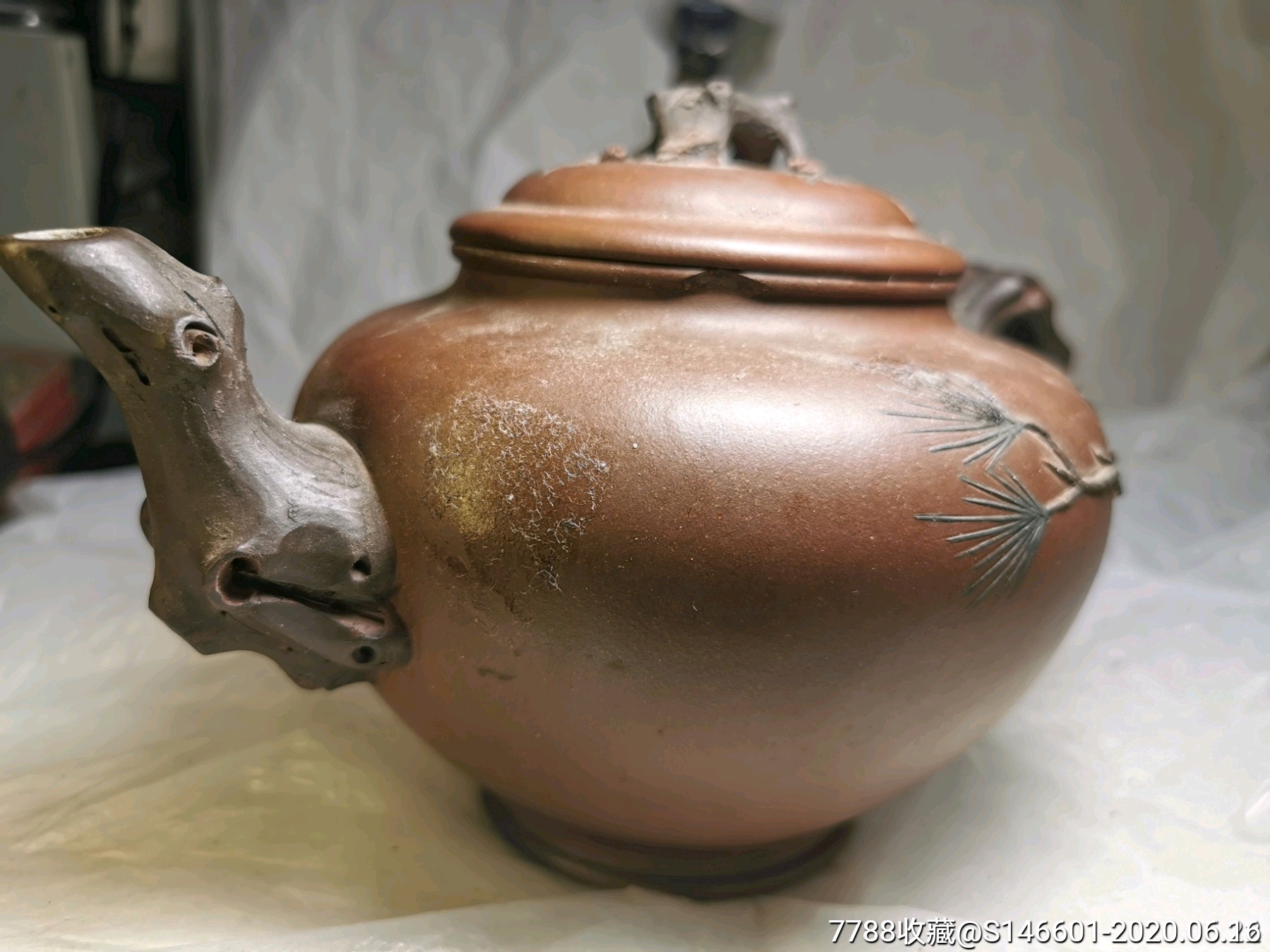 建国初紫砂大师芹仙款紫砂壶!做功精致包老包真!