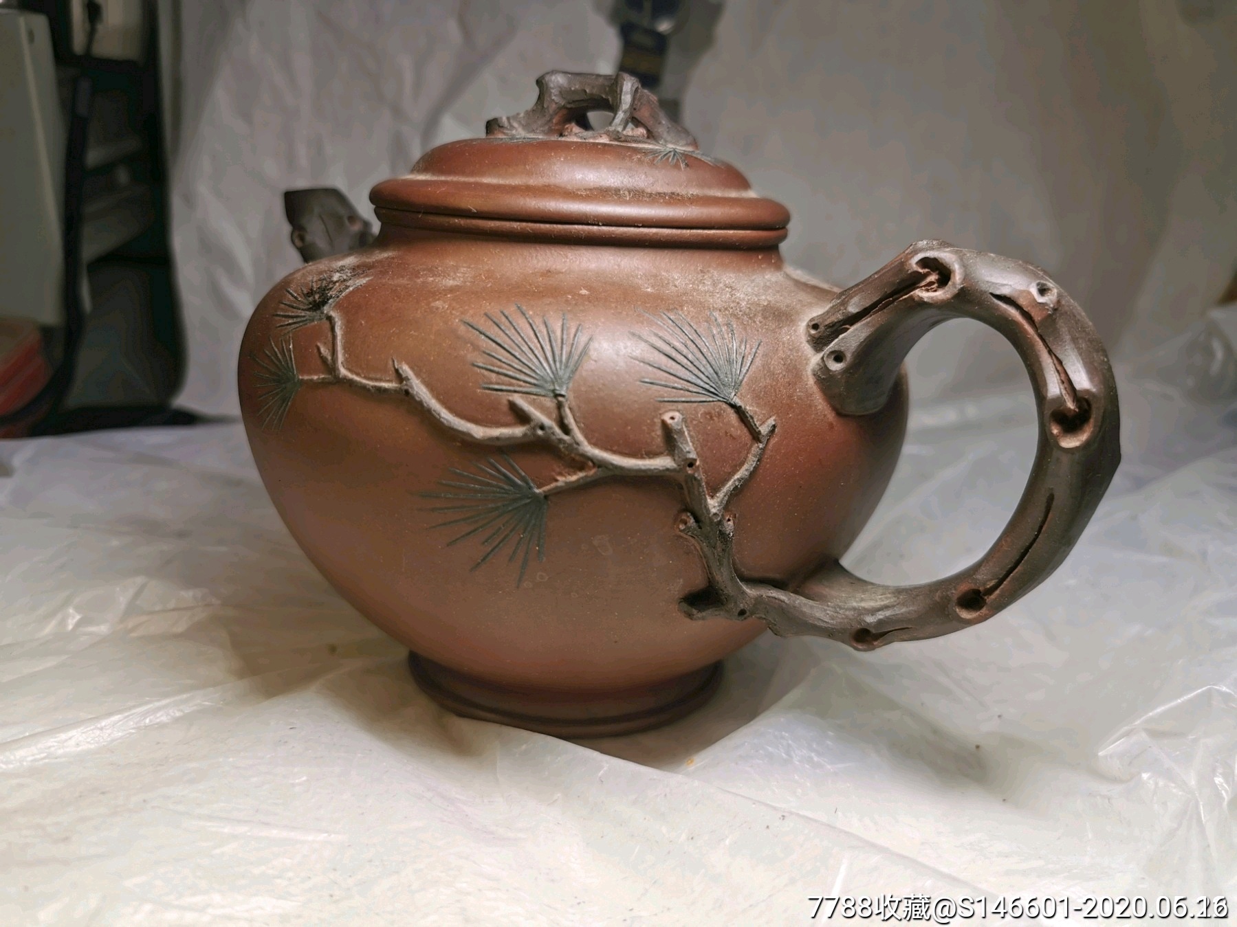 建国初紫砂大师芹仙款紫砂壶!做功精致包老包真!