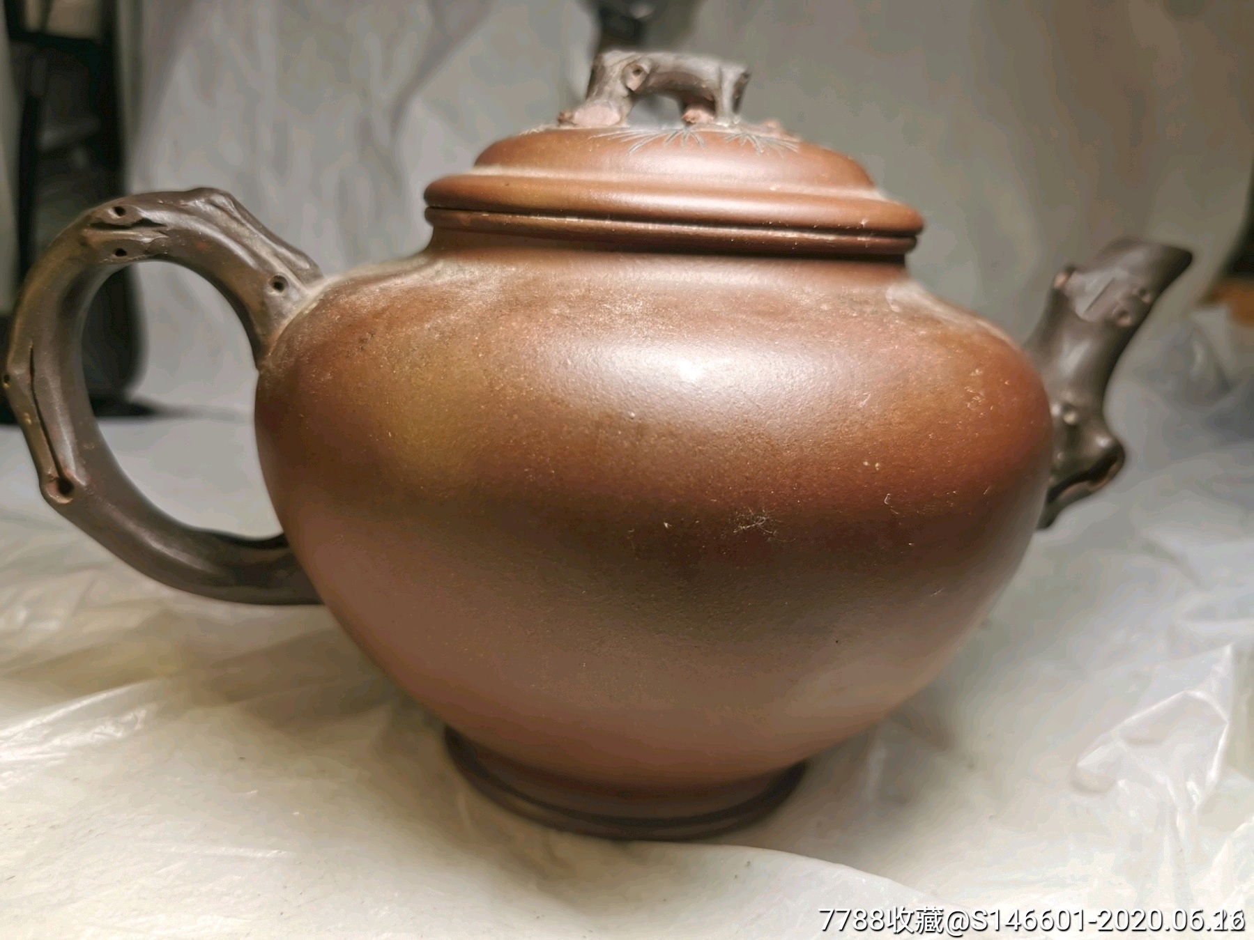 建国初紫砂大师芹仙款紫砂壶!做功精致包老包真!