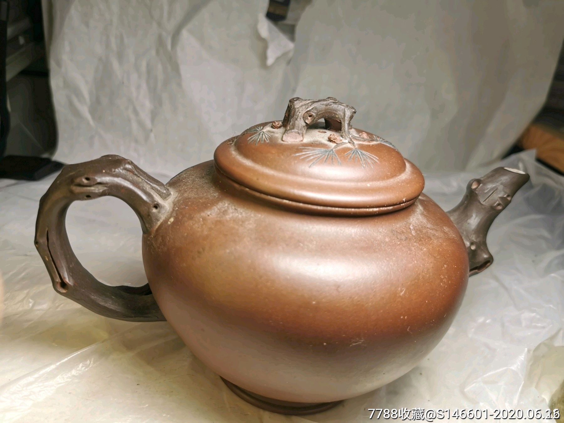 建国初紫砂大师芹仙款紫砂壶!做功精致包老包真!