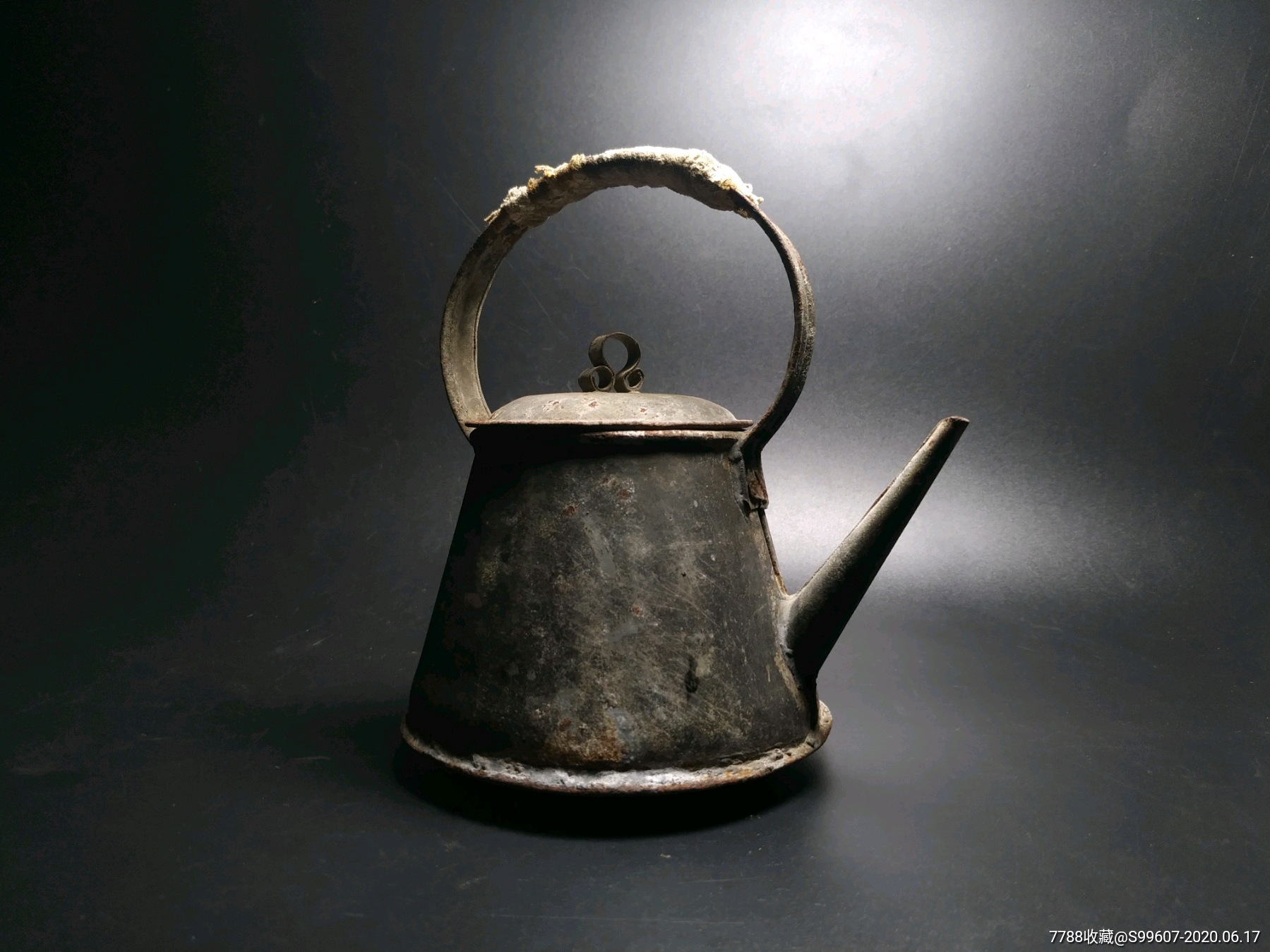 老铁皮壶水壶茶壶浇水壶浇花-日本铁壶/铁壶-7788收藏