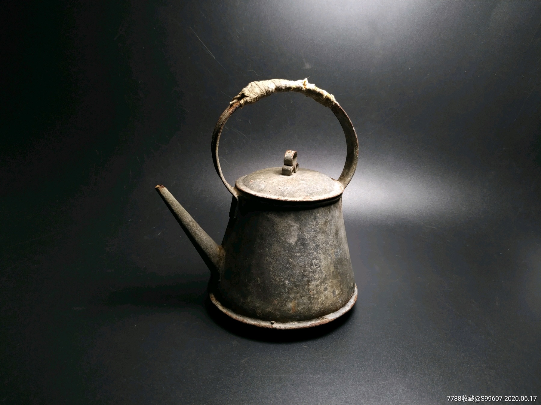 老铁皮壶水壶茶壶浇水壶浇花-日本铁壶/铁壶-7788收藏