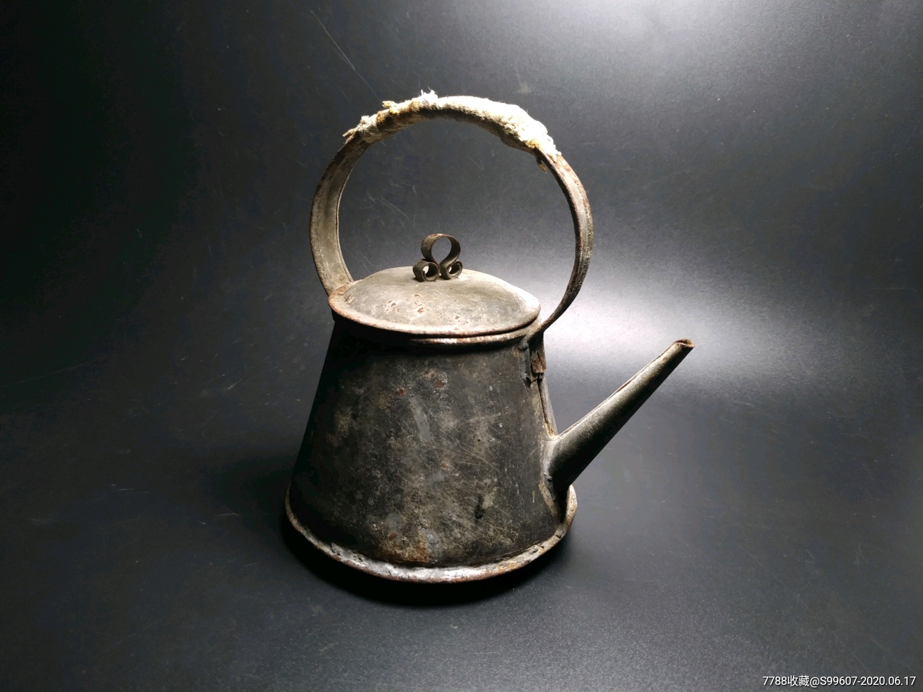 老铁皮壶水壶茶壶浇水壶浇花-日本铁壶/铁壶-7788收藏