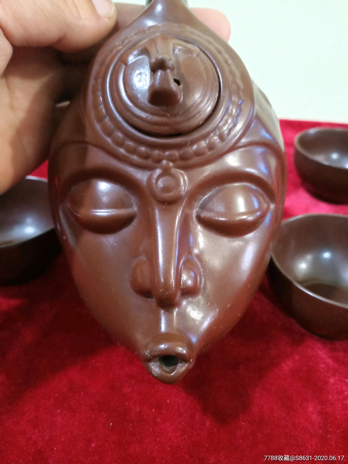 山东淄博奎山陶瓷厂"奎山"牌茶具一套