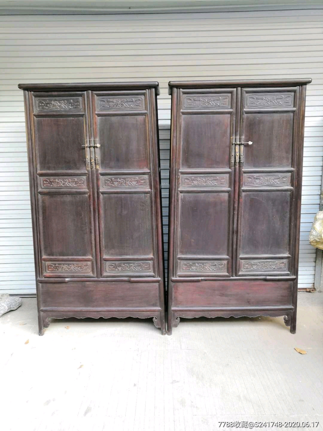 紫檀柜子一对