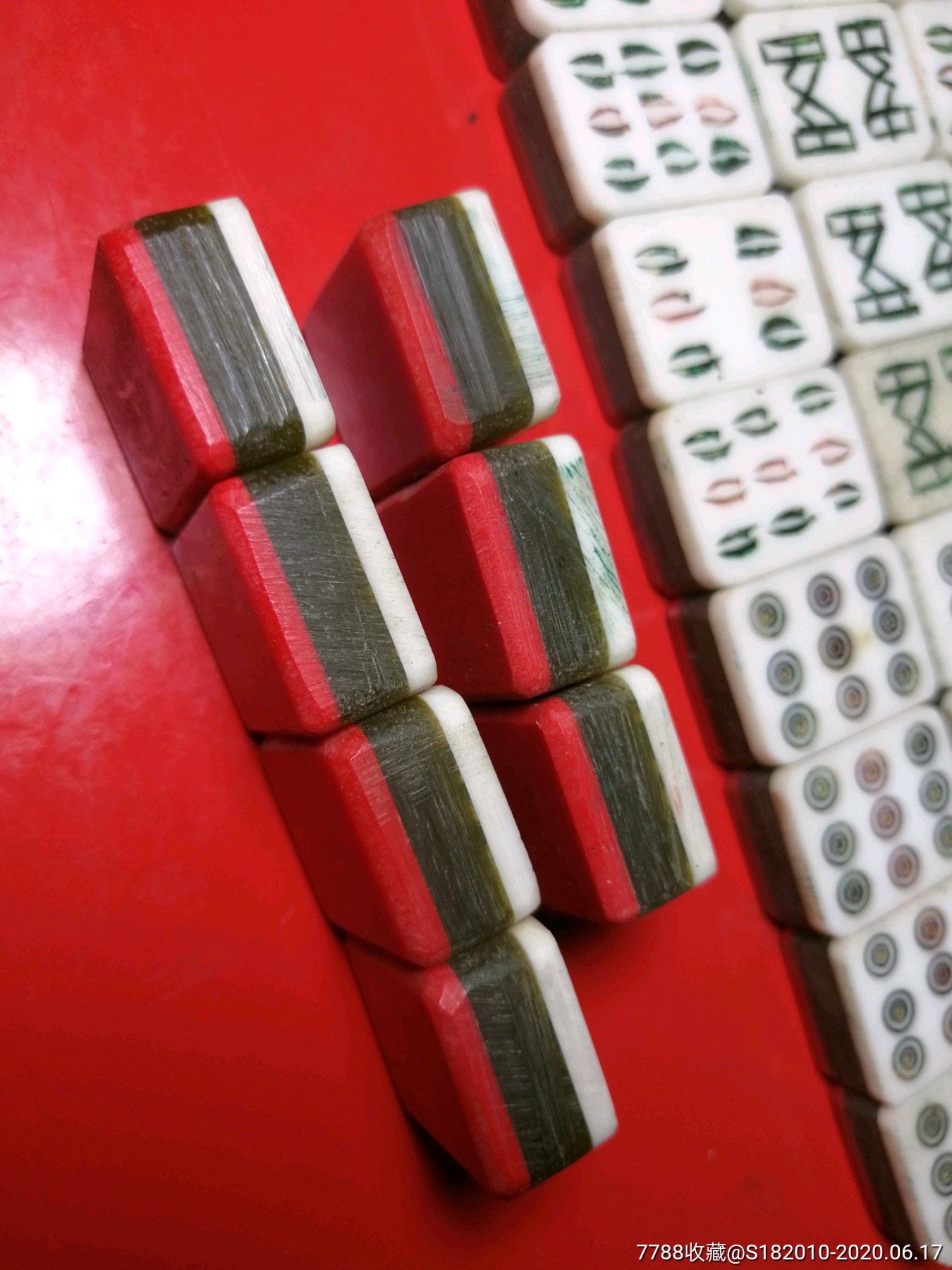 麻将123张牌应该是差13张!配牌17张其中有竹骨的!包