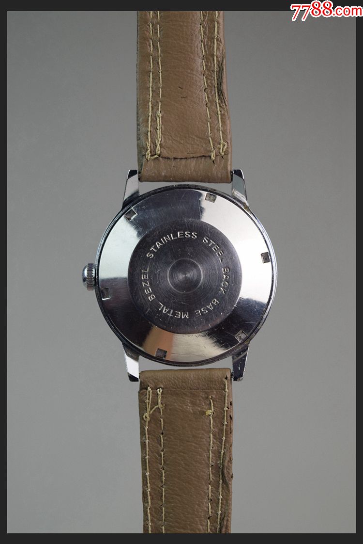 古董德国二手表机械表旧表全自动机芯17钻的helbros日历男表包邮-手表