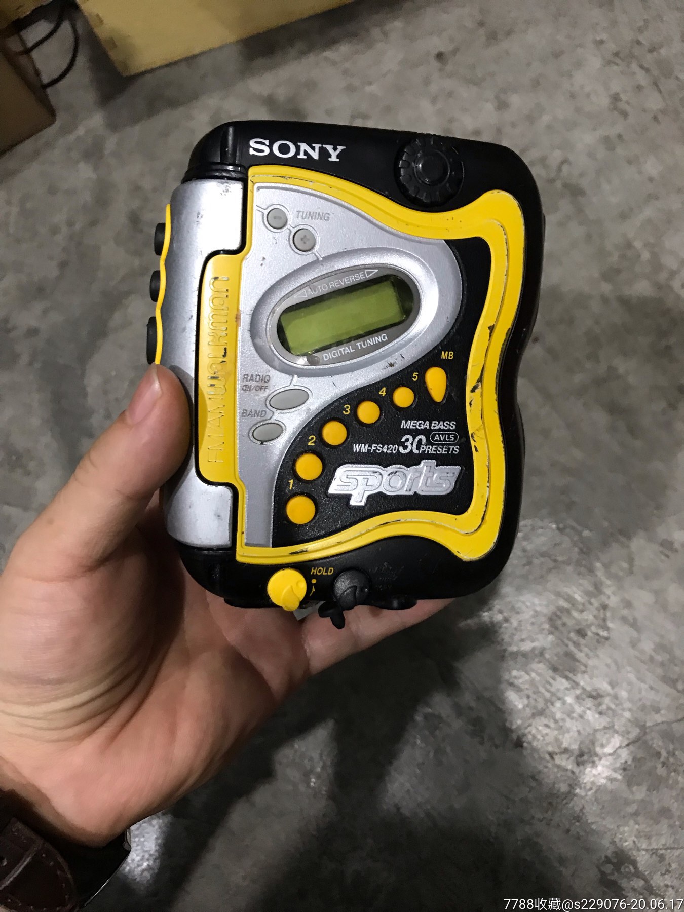 日本sony索尼wmfs420磁带随身听正常使用