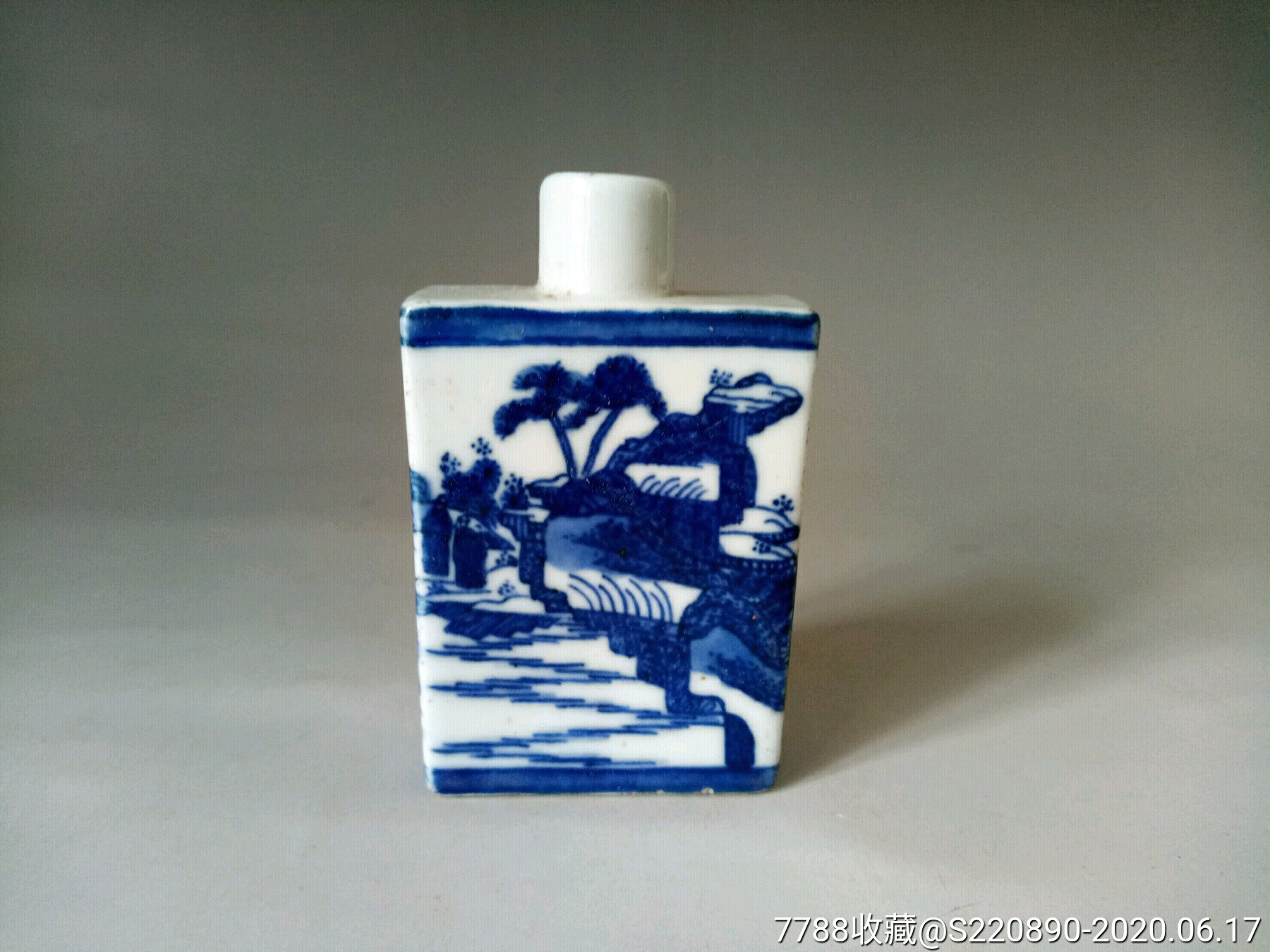 若深珍藏款鼻烟壶_青花瓷_臻品瓷器店【7788旧书网】