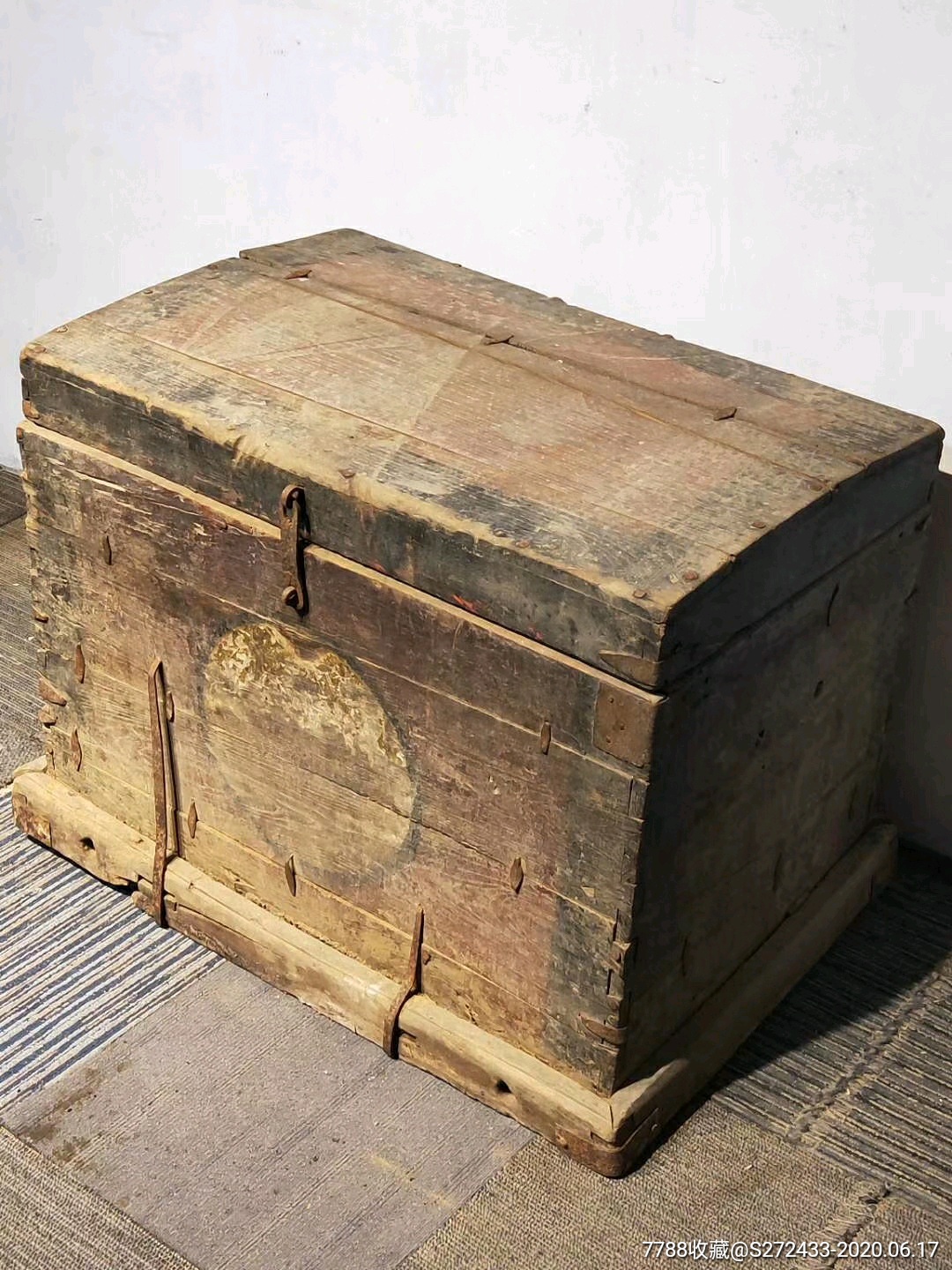 清代老镖箱,清代,镖局,押镖用的老镖箱,是民俗博物馆收藏之佳品_木箱