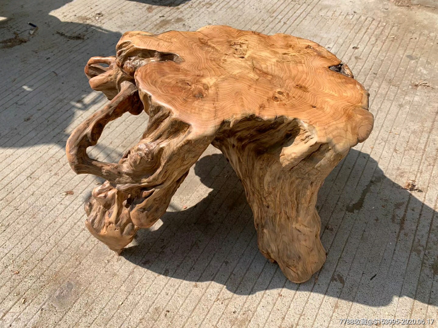 陈化老料柏木底座