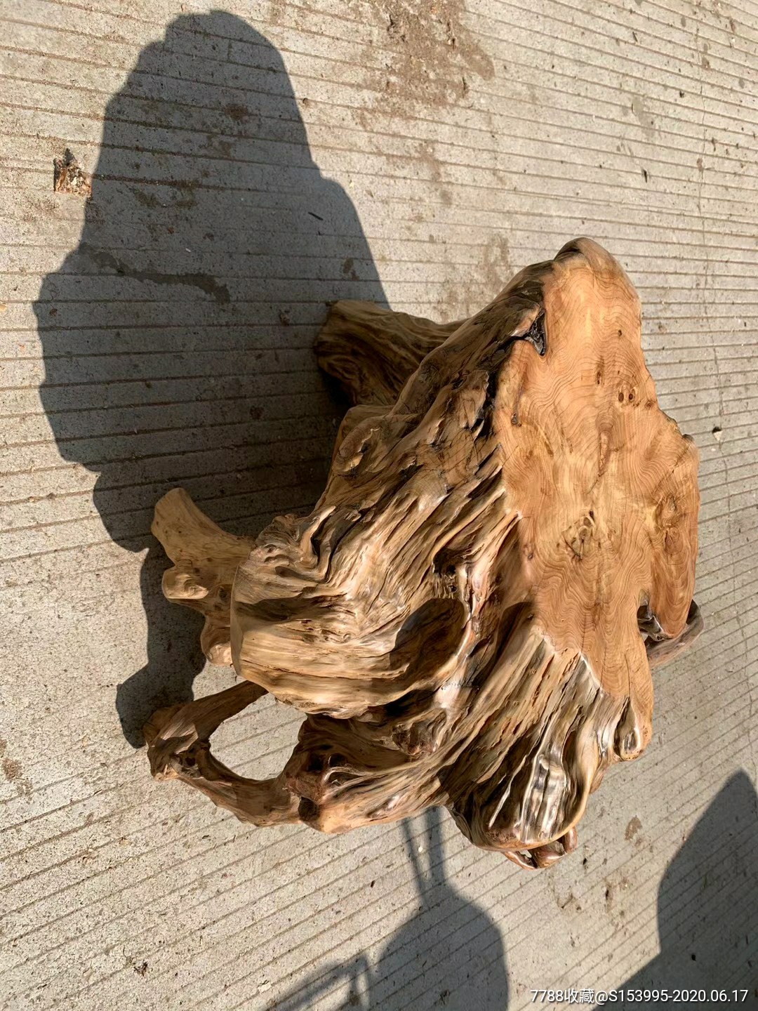 陈化老料柏木底座