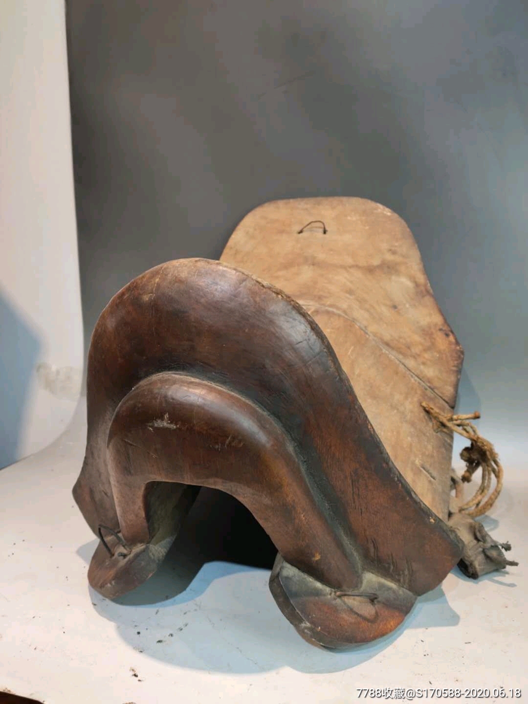 清代木制马鞍品相如图包老_马具/马鞍_第4张_7788旧家具收藏