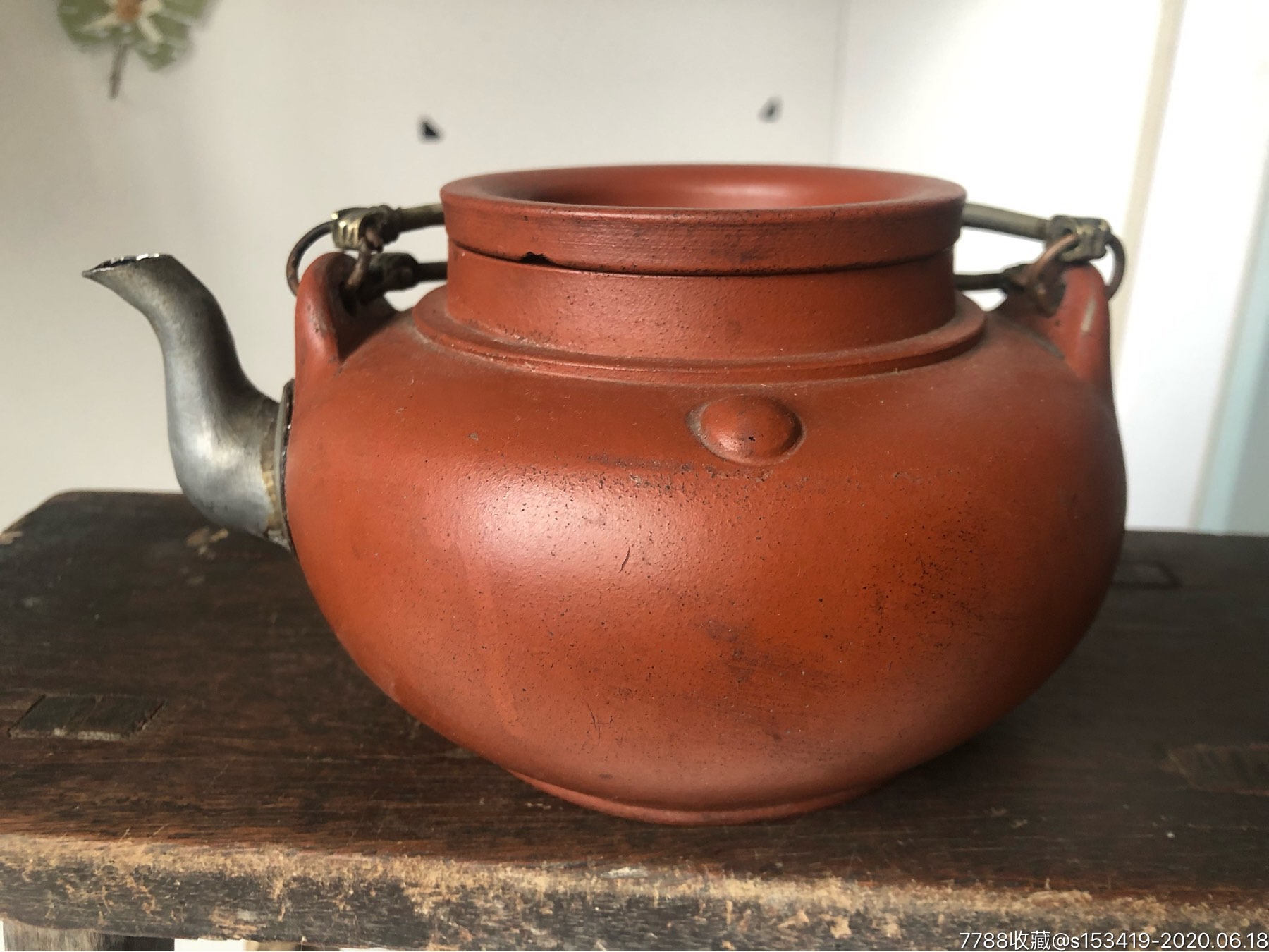 清代紫砂壶古董收藏老紫砂壶包老包邮清代大家邵元亨朱泥蛋包壶喜欢私