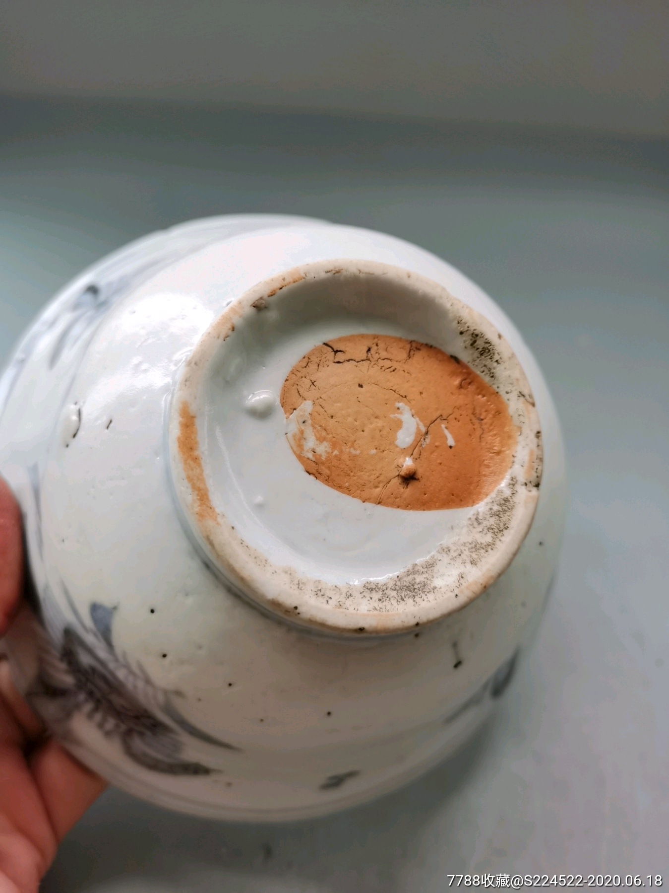 明末德化窑花卉折腰碗_青花瓷_第7张_7788瓷器