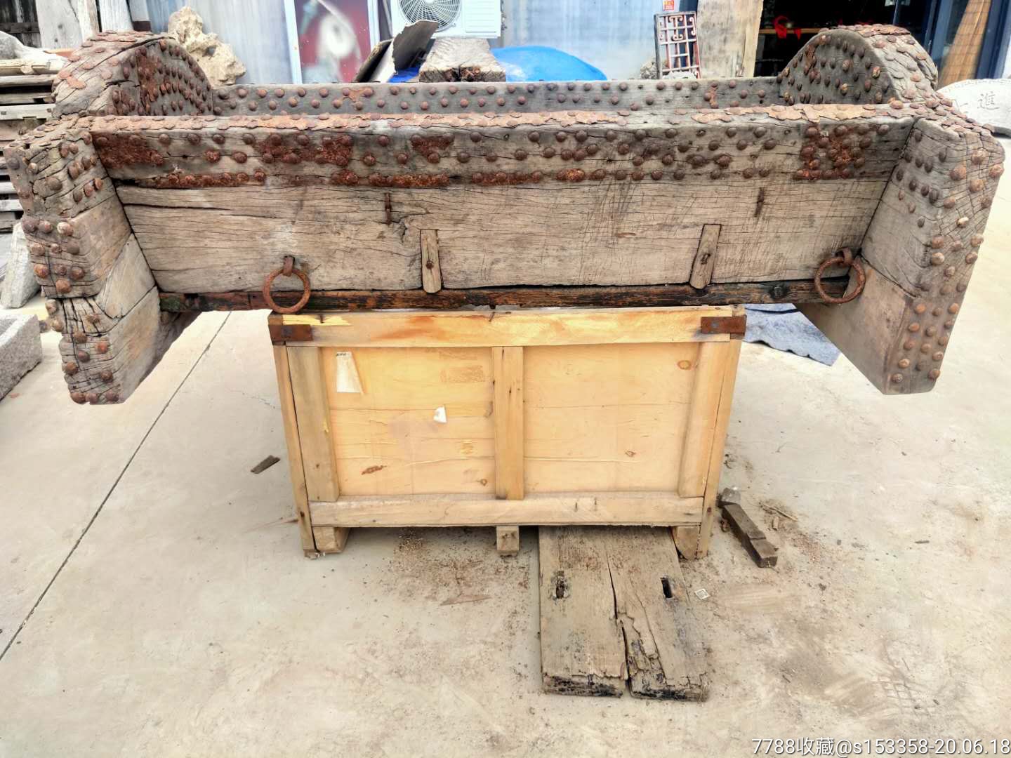 清早期大户人家包铁钉马槽