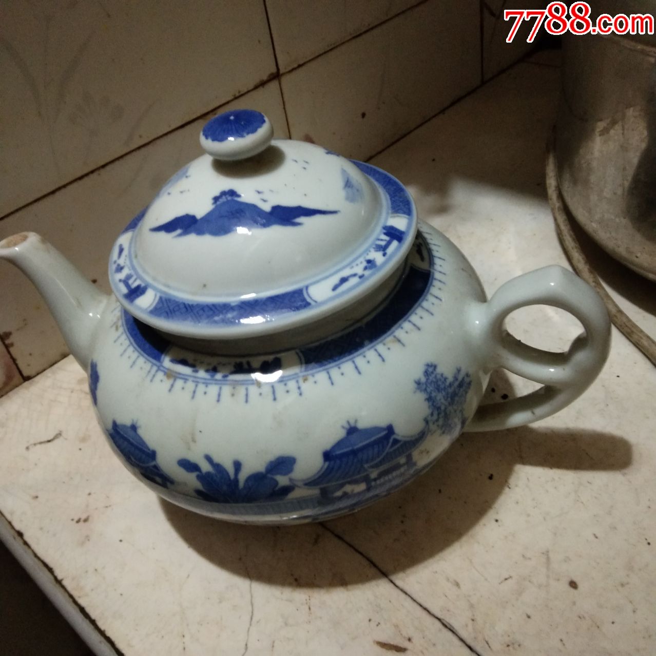 景德镇人民瓷厂出口瓷文革瓷器精品收藏茶壶
