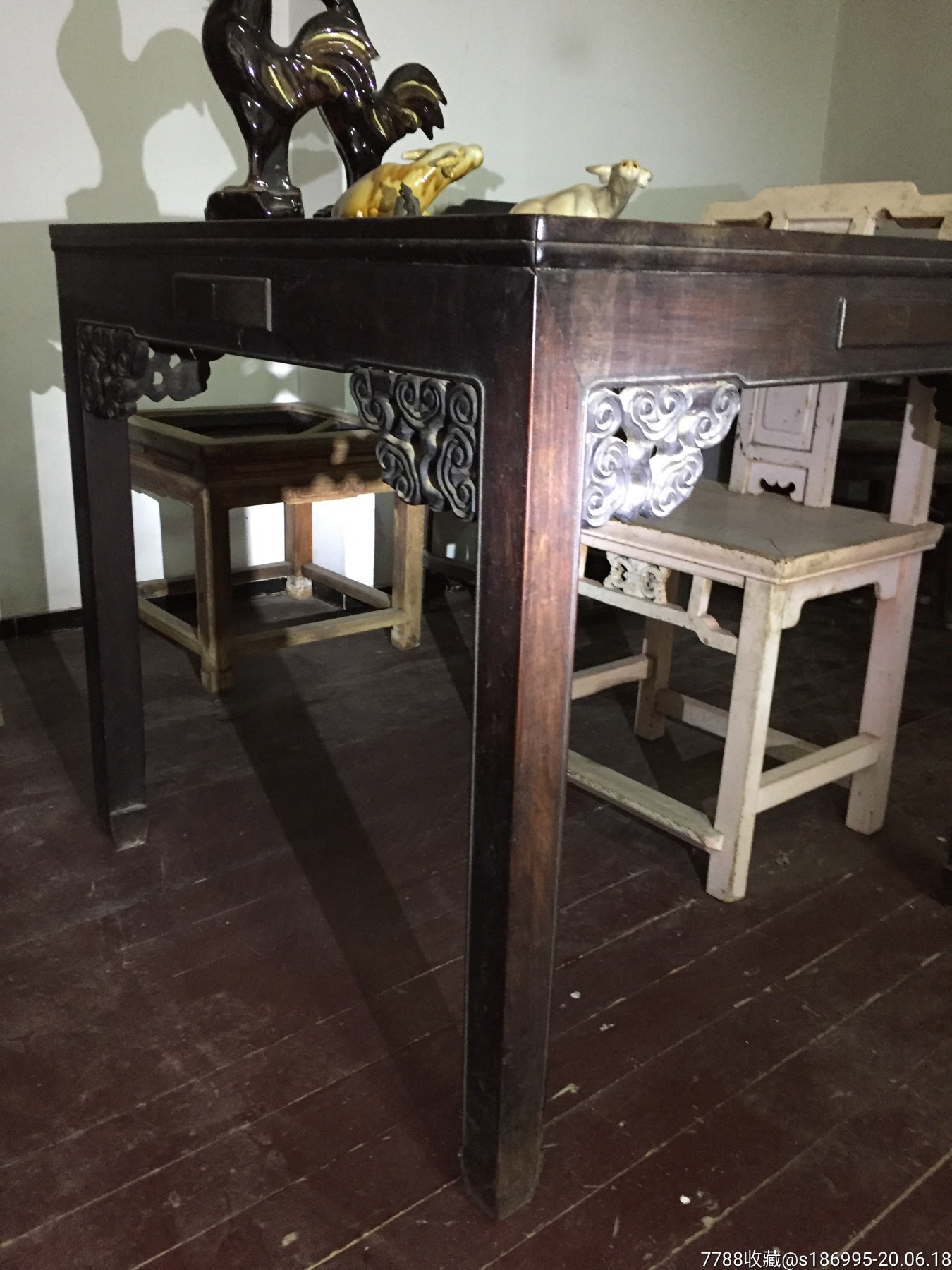 民国红木茶桌麻将桌