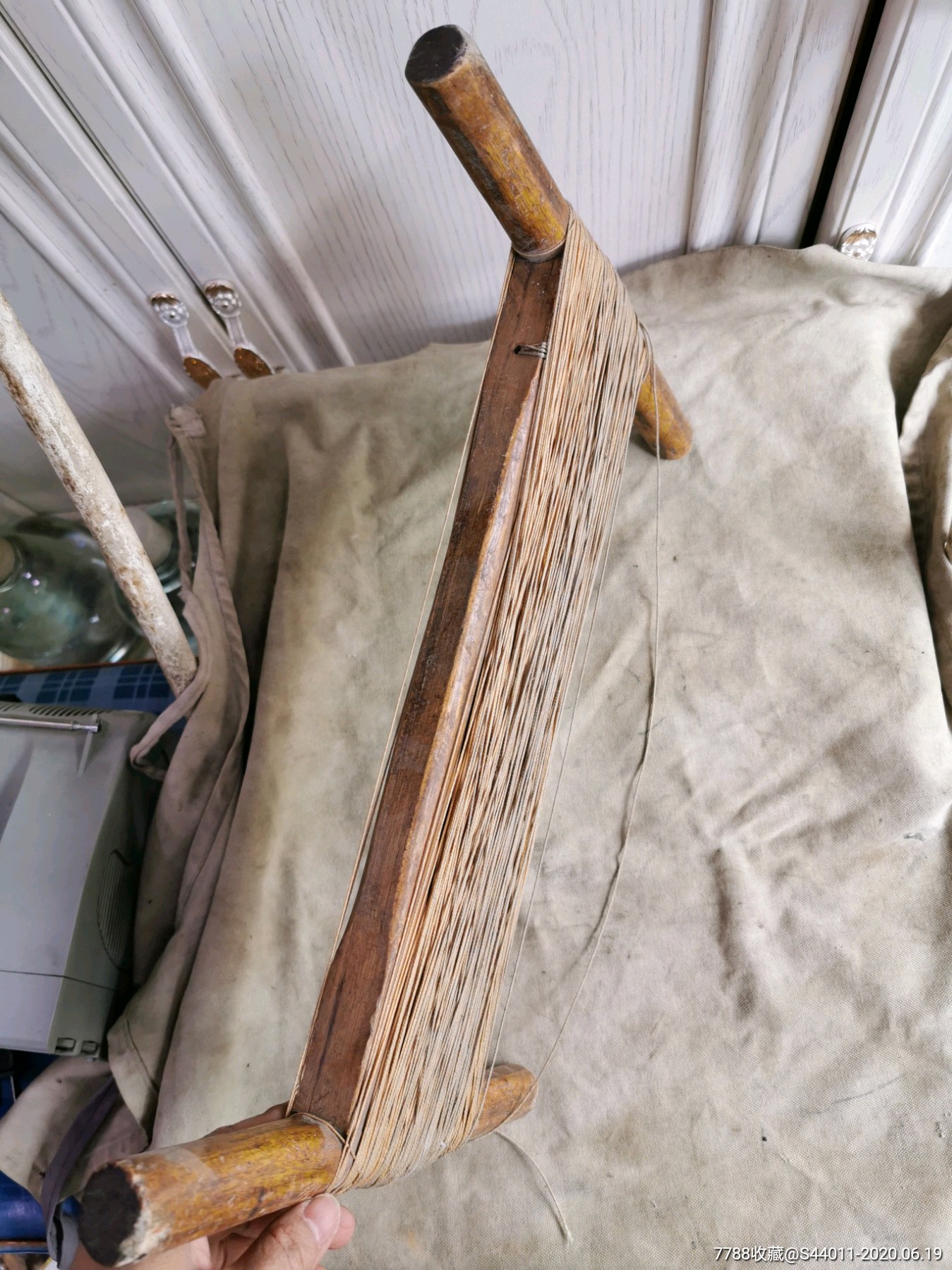 民间老风筝线板,实木