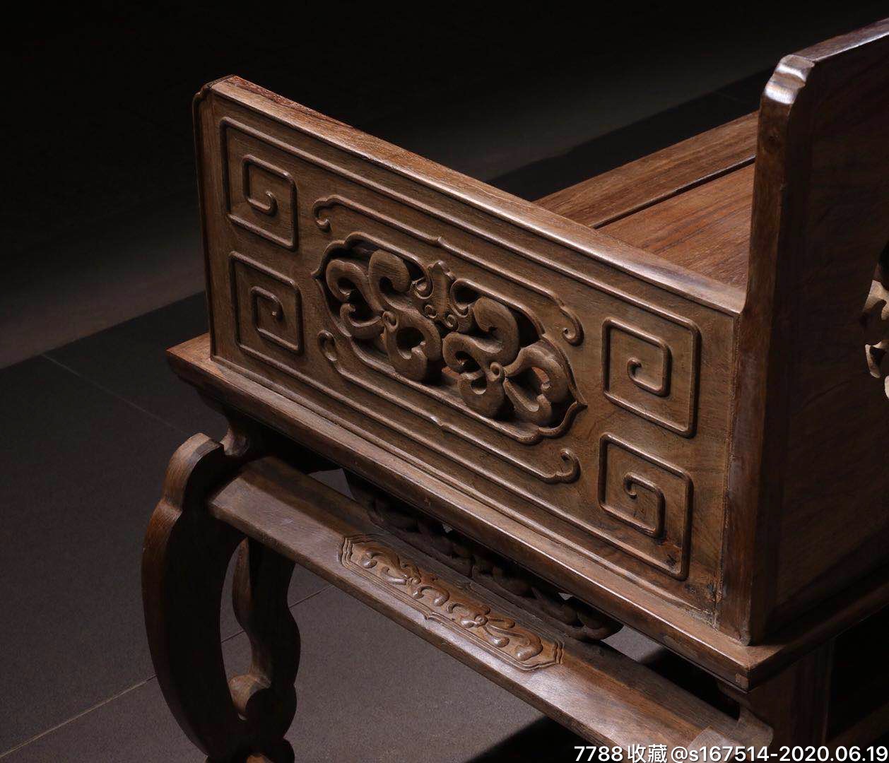 雕燮龙纹大宝座此椅选料上乘木质檀木雕刻精细稳重大气适合客厅茶楼