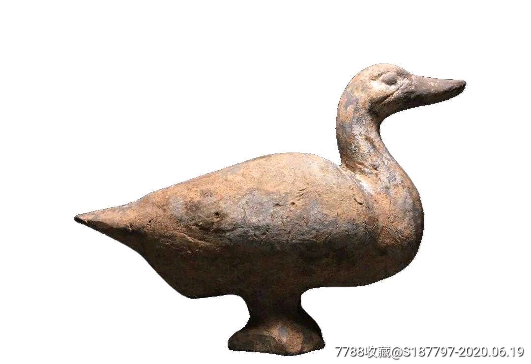汉代陶塑鸭