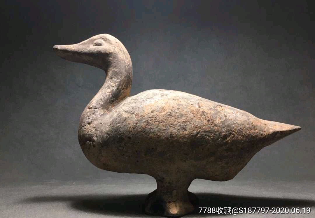 汉代陶塑鸭