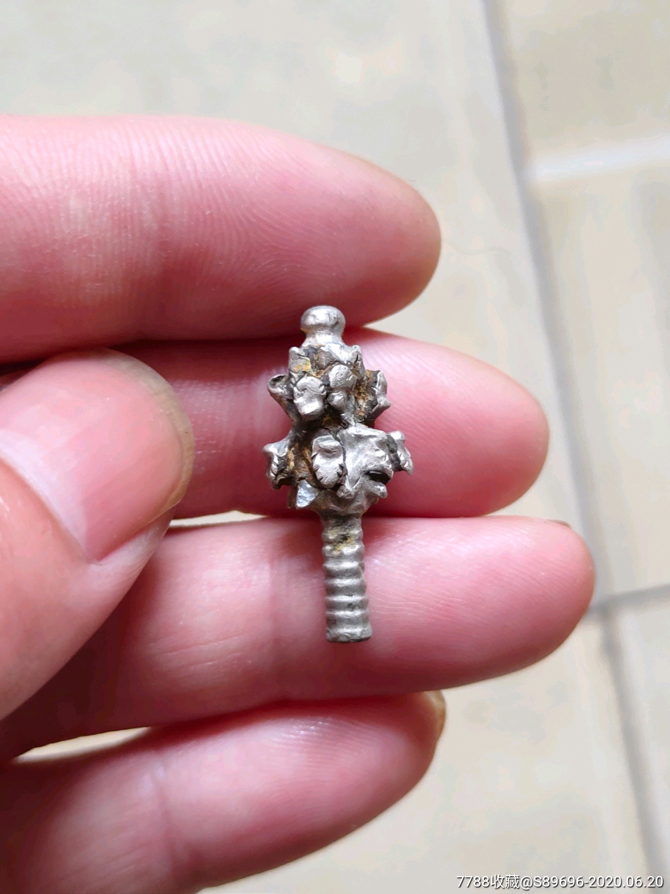 清代银冒顶顶旋一个