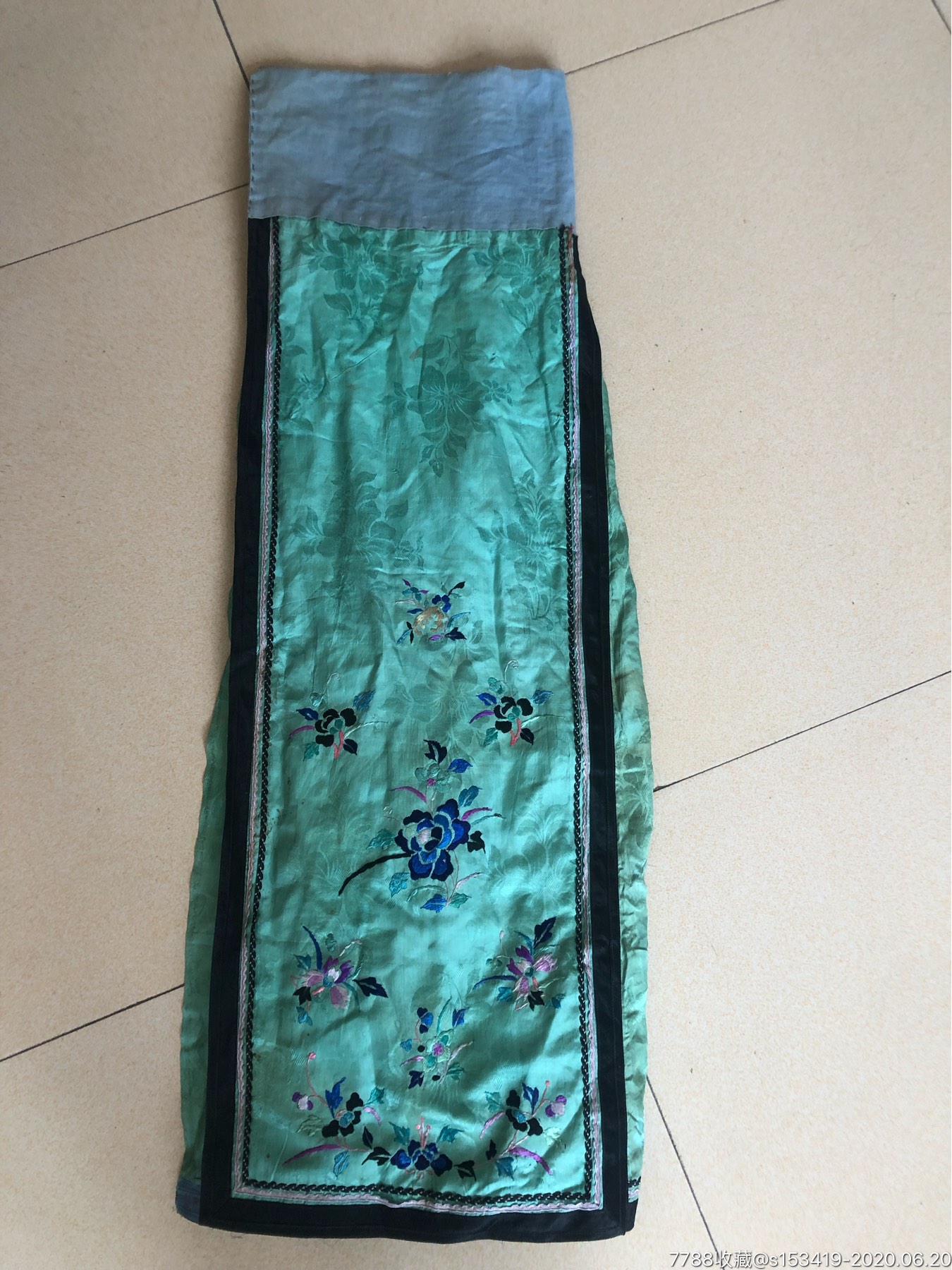 民国百褶裙马面裙古董收藏老绣品包老包邮品相一般无破洞污渍多看好