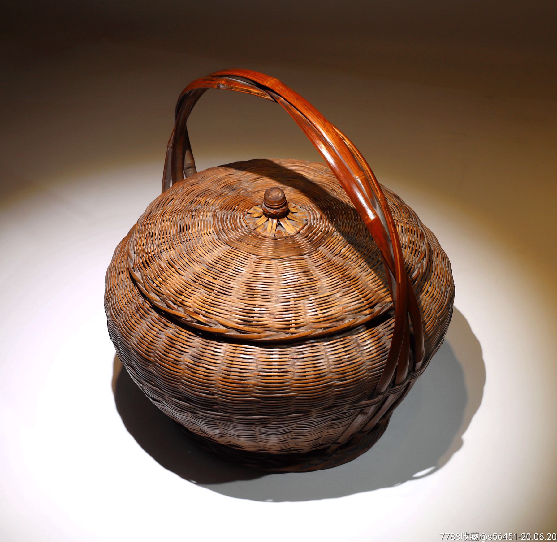 老竹编提篮