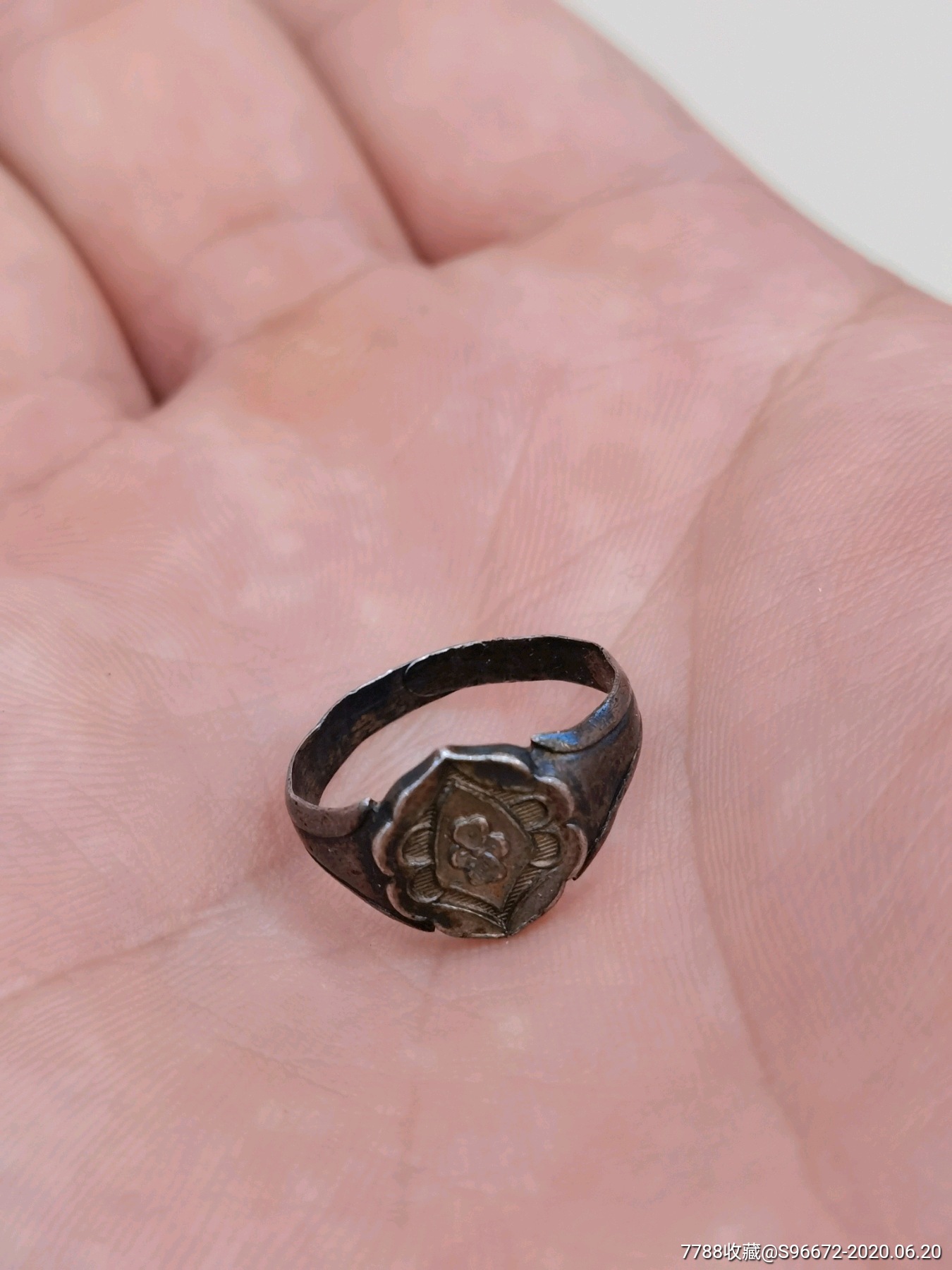 清代银戒指形态一流特价包邮