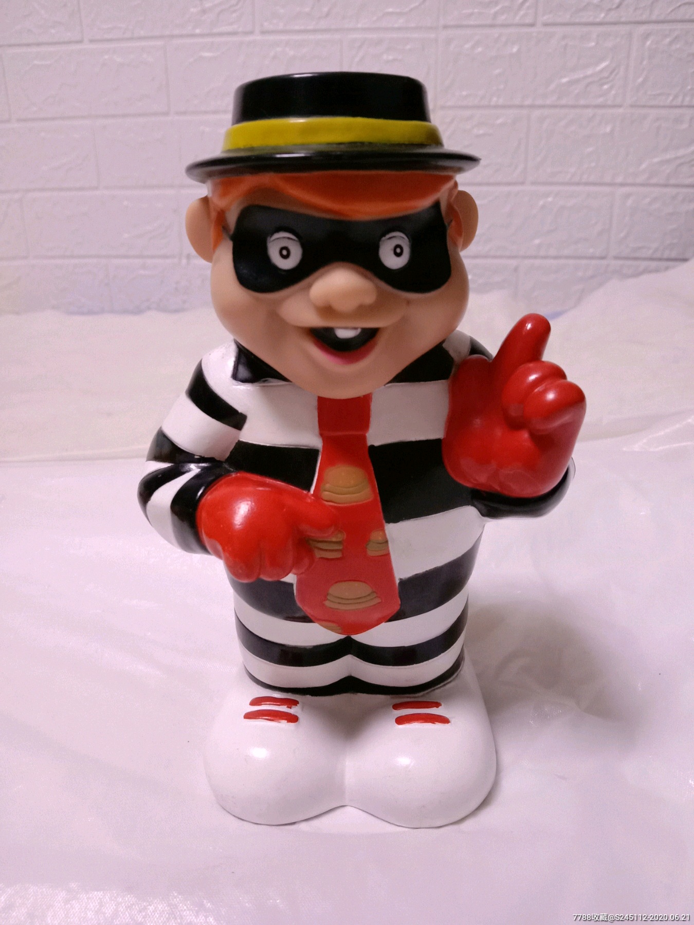 麦当劳玩具四小福存钱罐神偷【没有底盖底圈见图见描述】