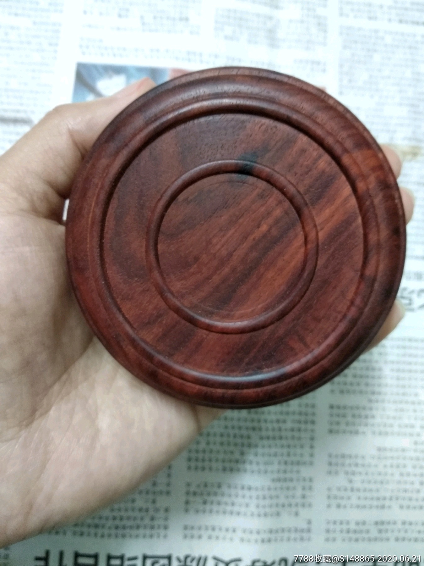 红木坛子盖,只有一个盖子,(不包括坛子)