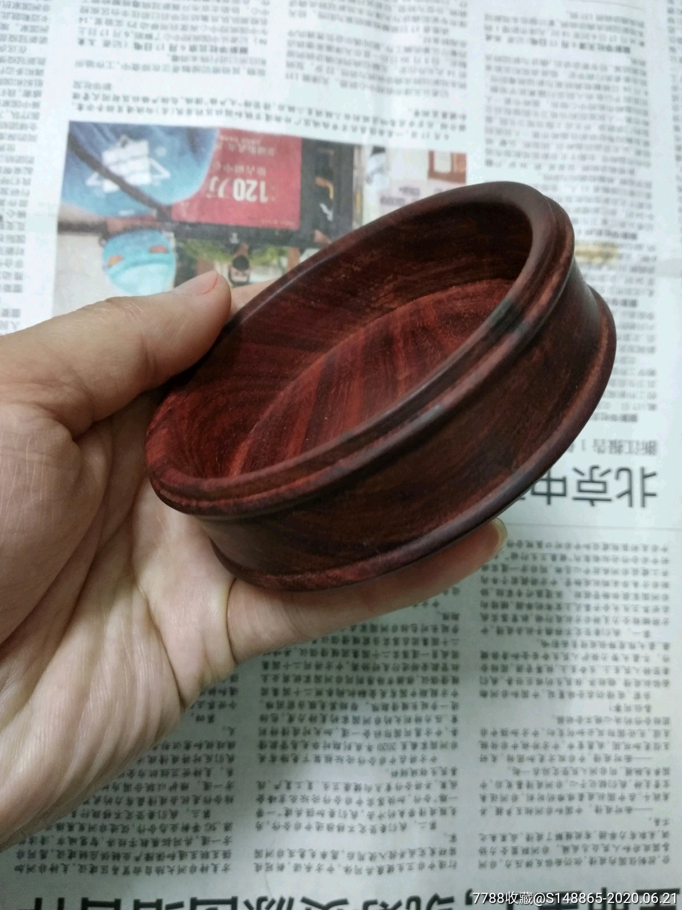 红木坛子盖,只有一个盖子,(不包括坛子)