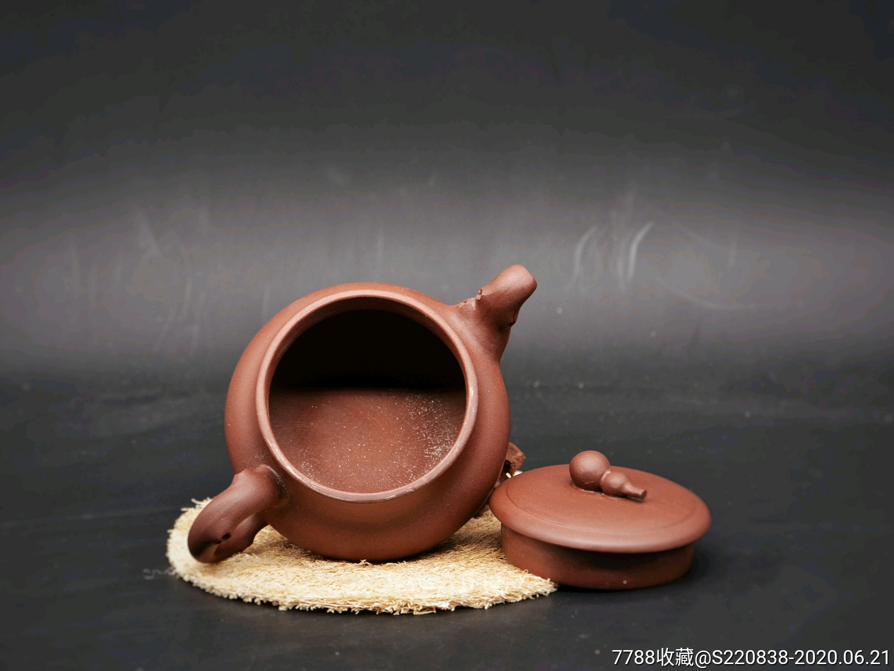 国工范菊芳老紫泥纯手工个性葫芦钮宝葫芦紫砂壶