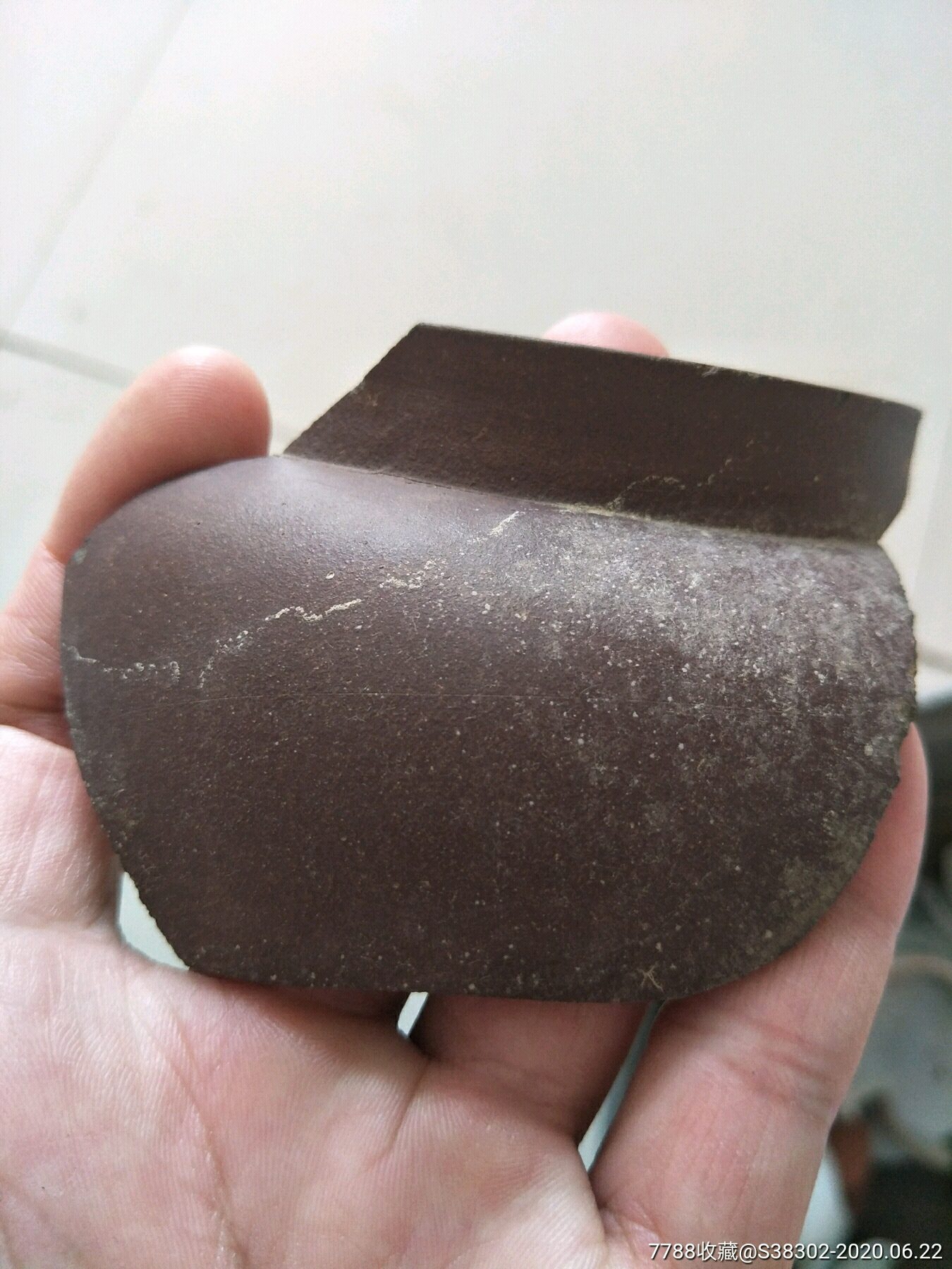 明清时期紫砂残片一枚临清运河古玩店万枚瓷片标本馆