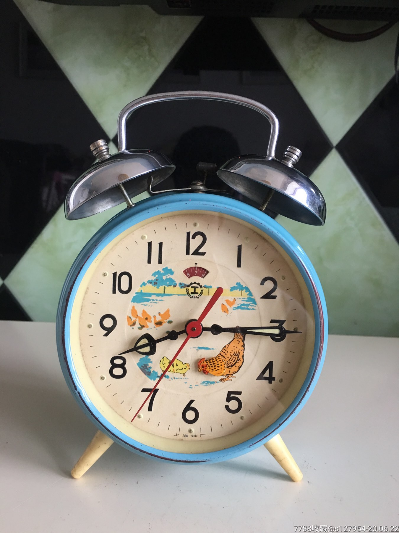 工字牌鸡吃米闹钟