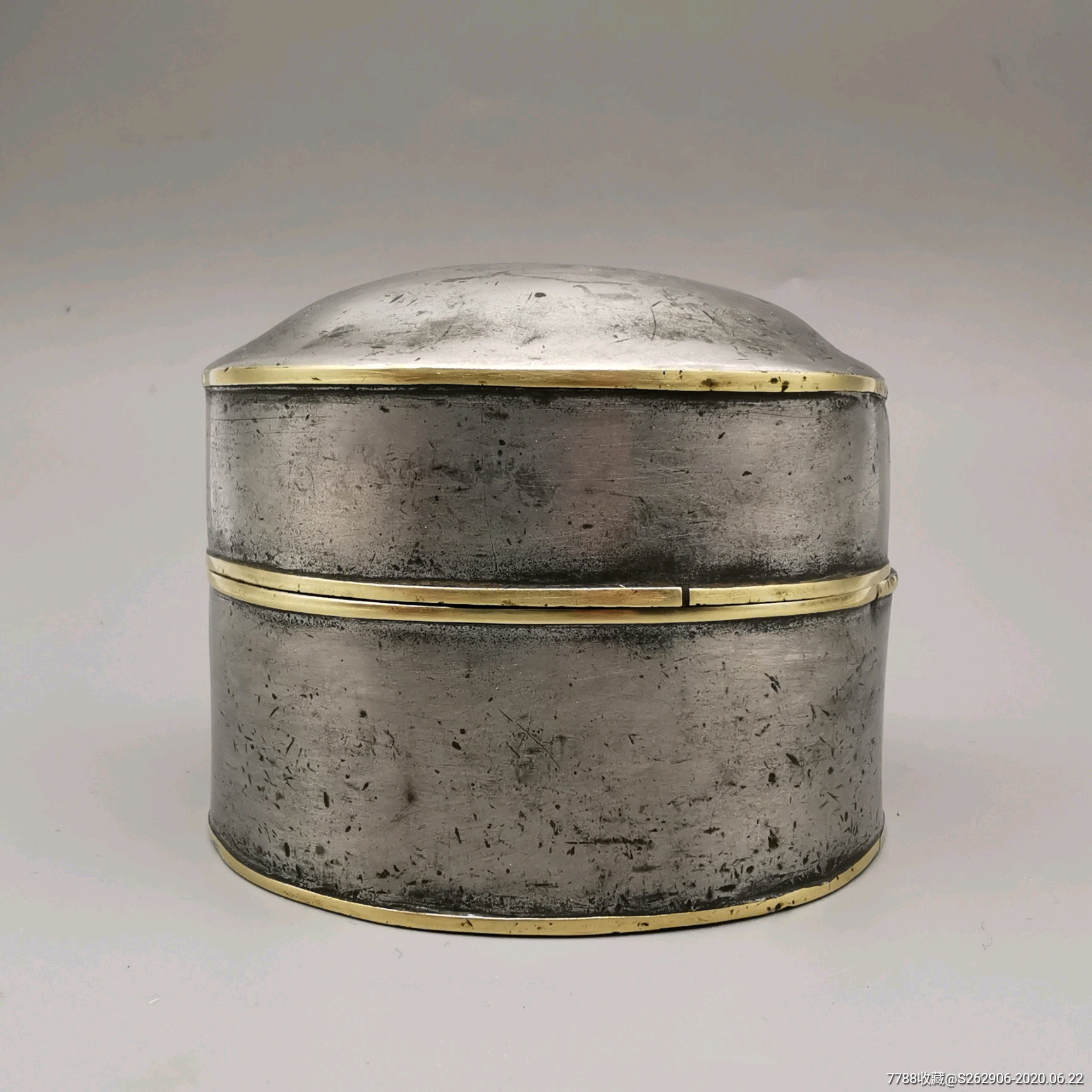 点铜锡罐老锡器锡制品晚清民国古玩古董白锡盒子