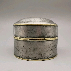 点铜锡罐老锡器锡制品晚清民国古玩古董白锡盒子