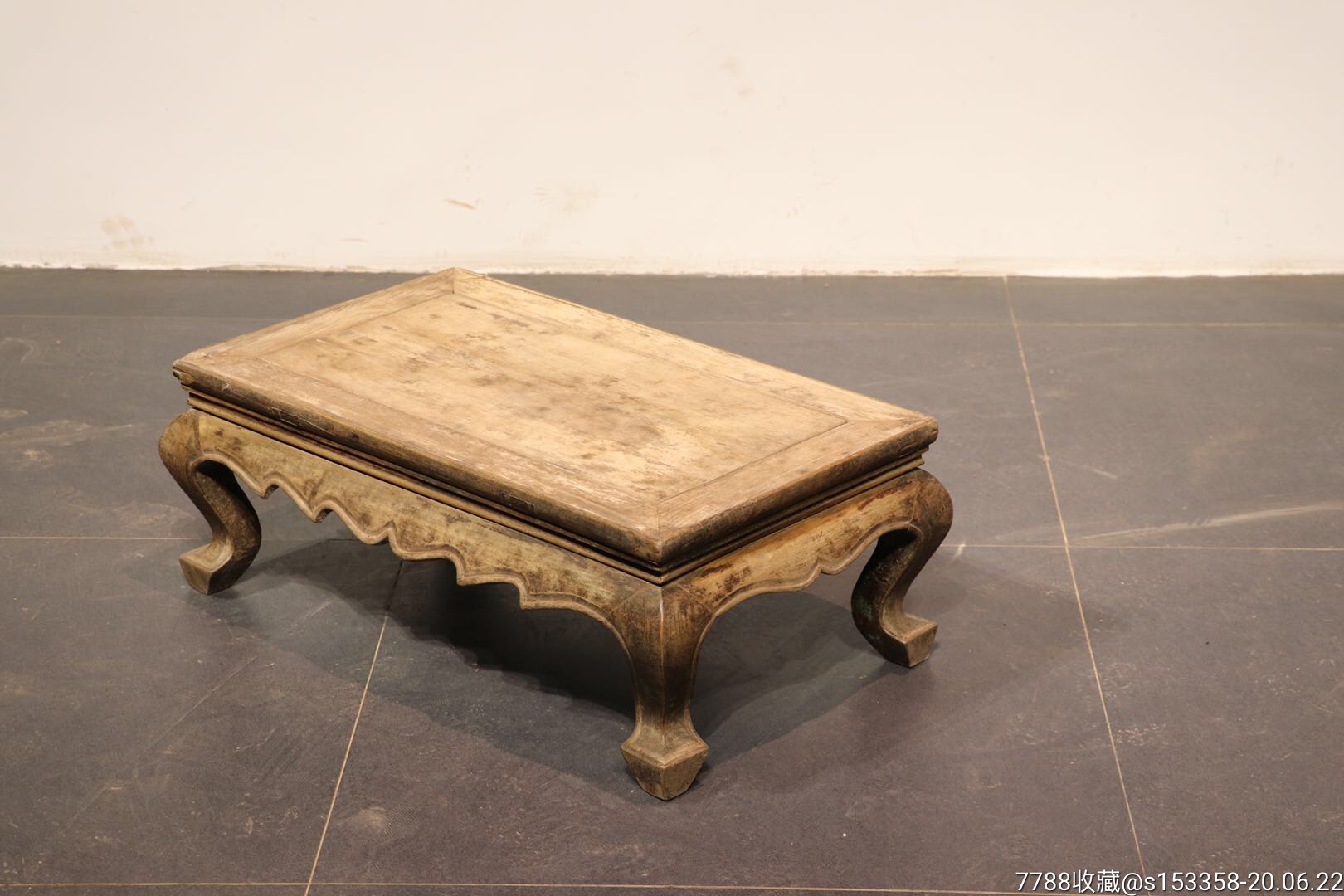 明代,三弯腿,面起拦水线小茶桌.-价格:2850元-se73848752-木桌/几/案-