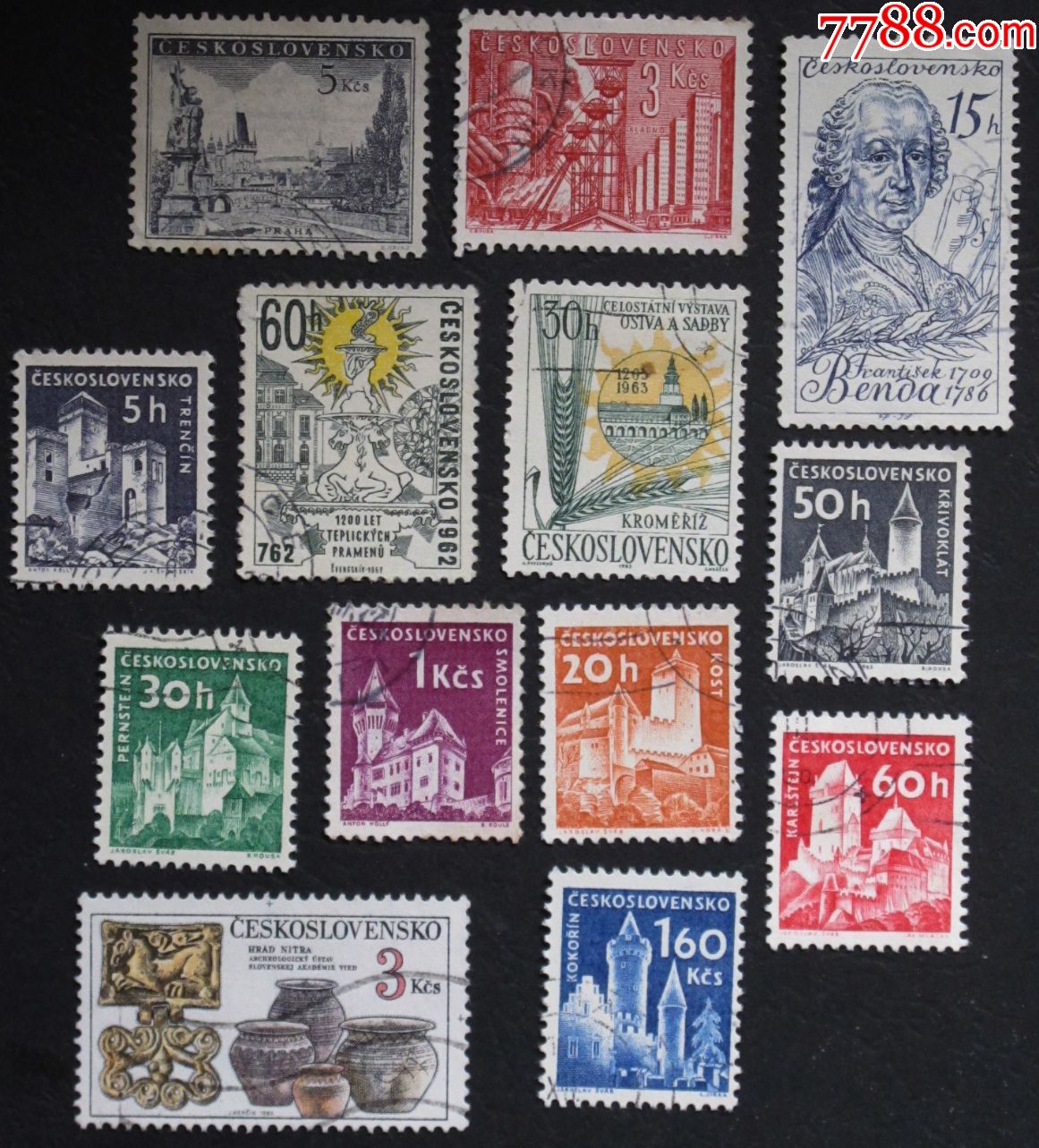 捷克邮票-----混合邮票3(盖销票/信销票)