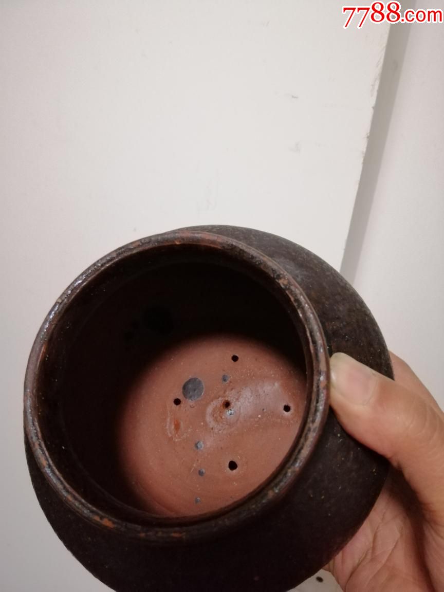 民国民俗智造的段泥将军老盐罐(a4395)