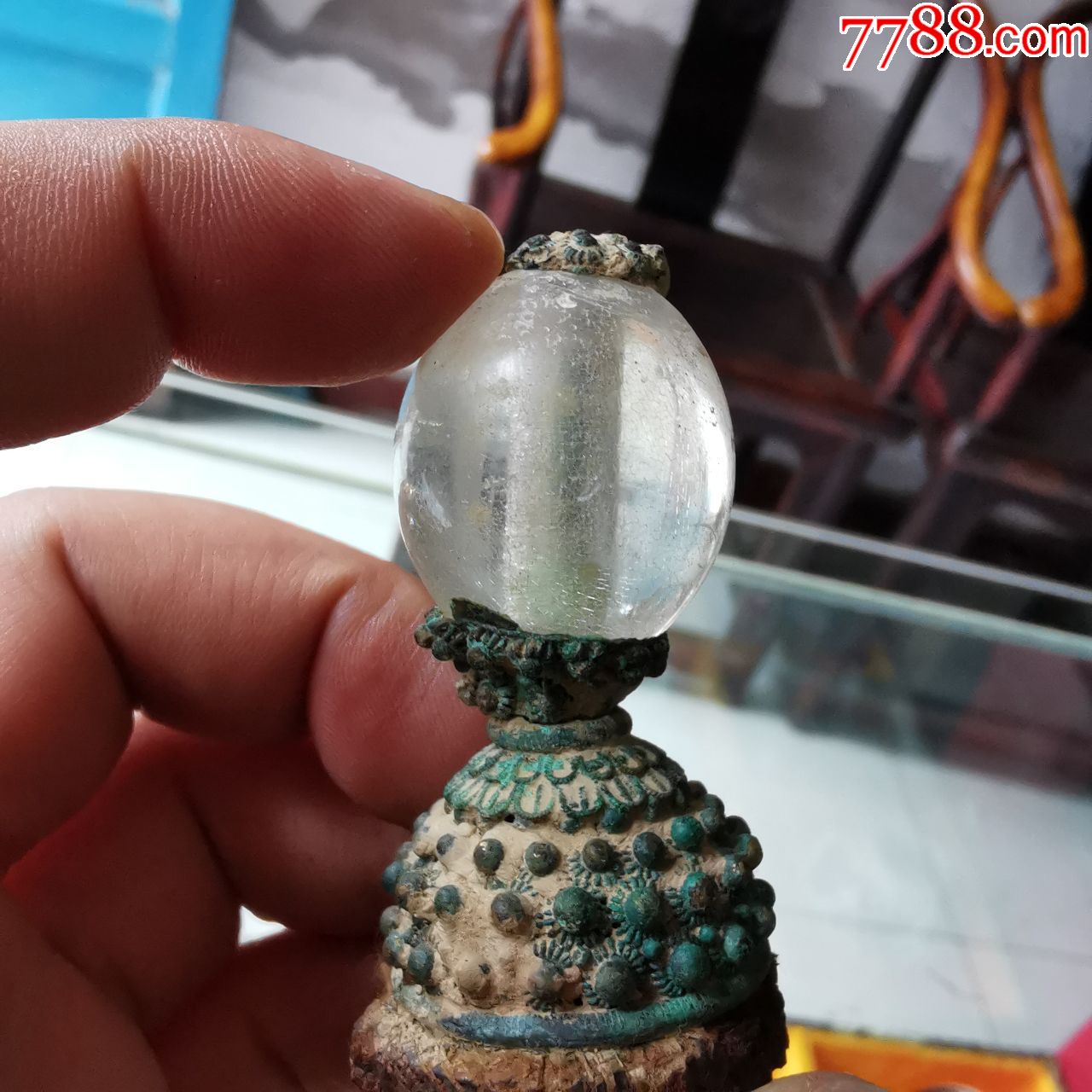 清代官帽珠帽顶珠